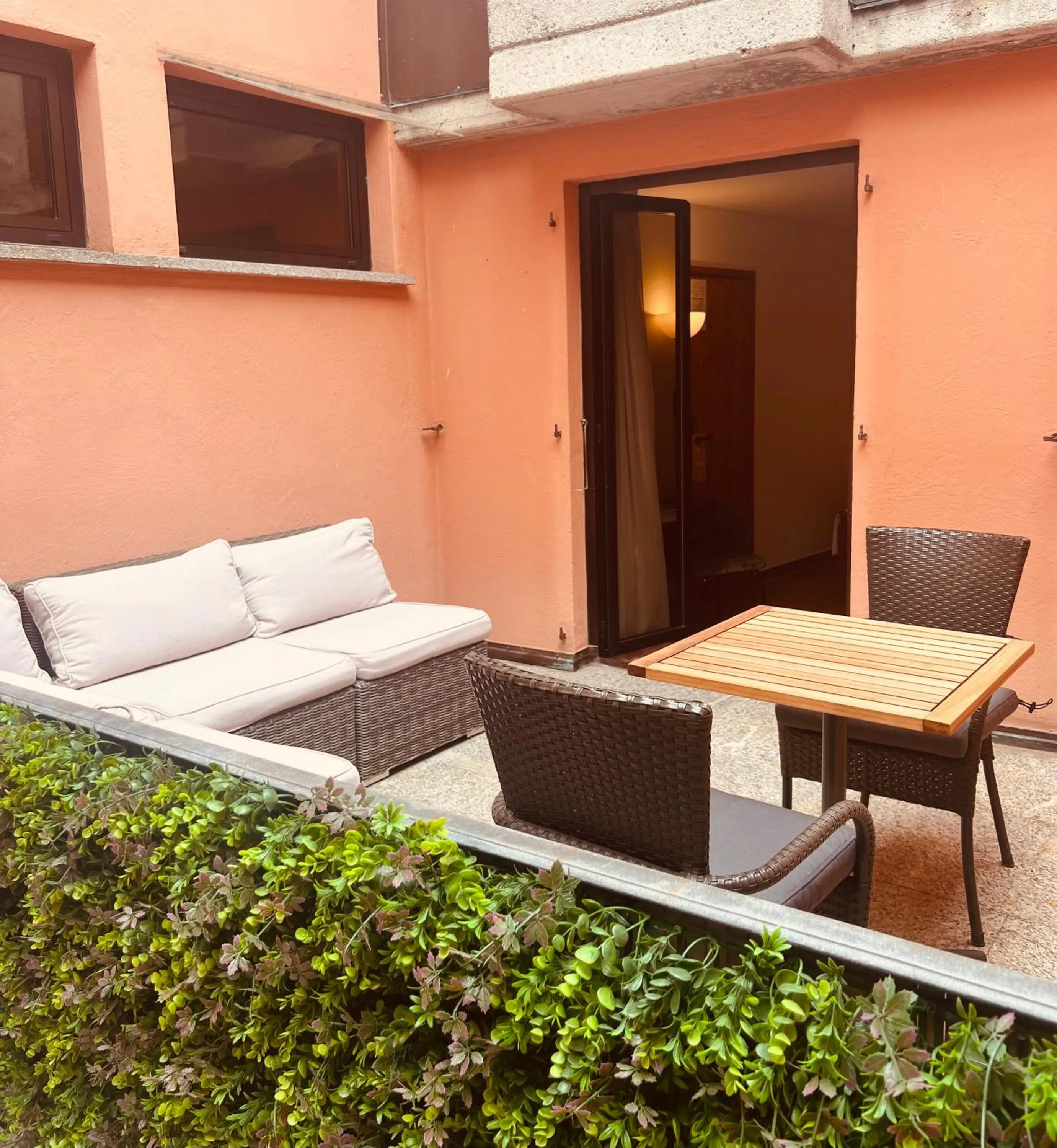 Balcony/Terrace in Piazza Ascona Hotel & Restaurants