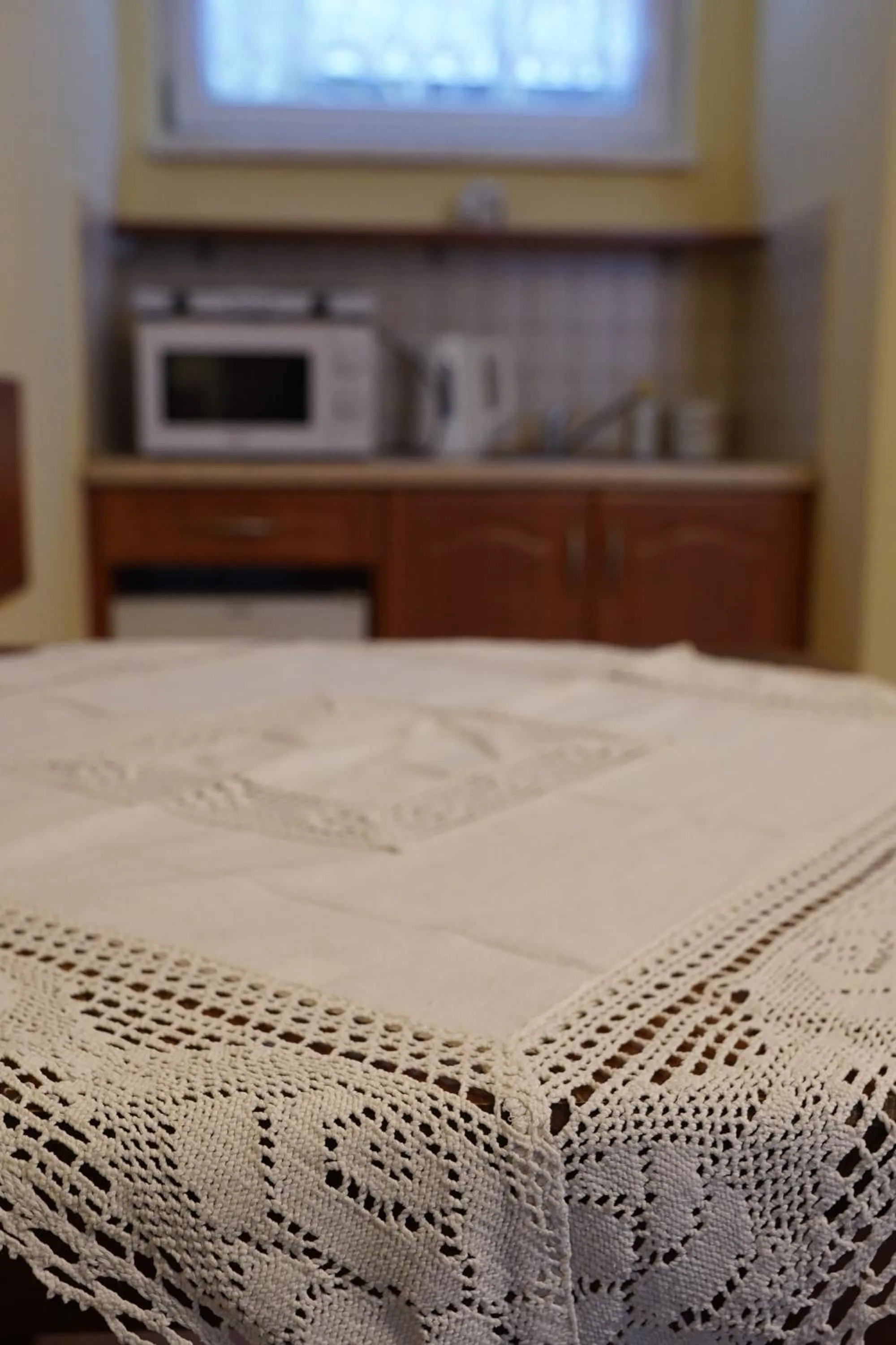 Dining area, Bed in Willa Wisełka