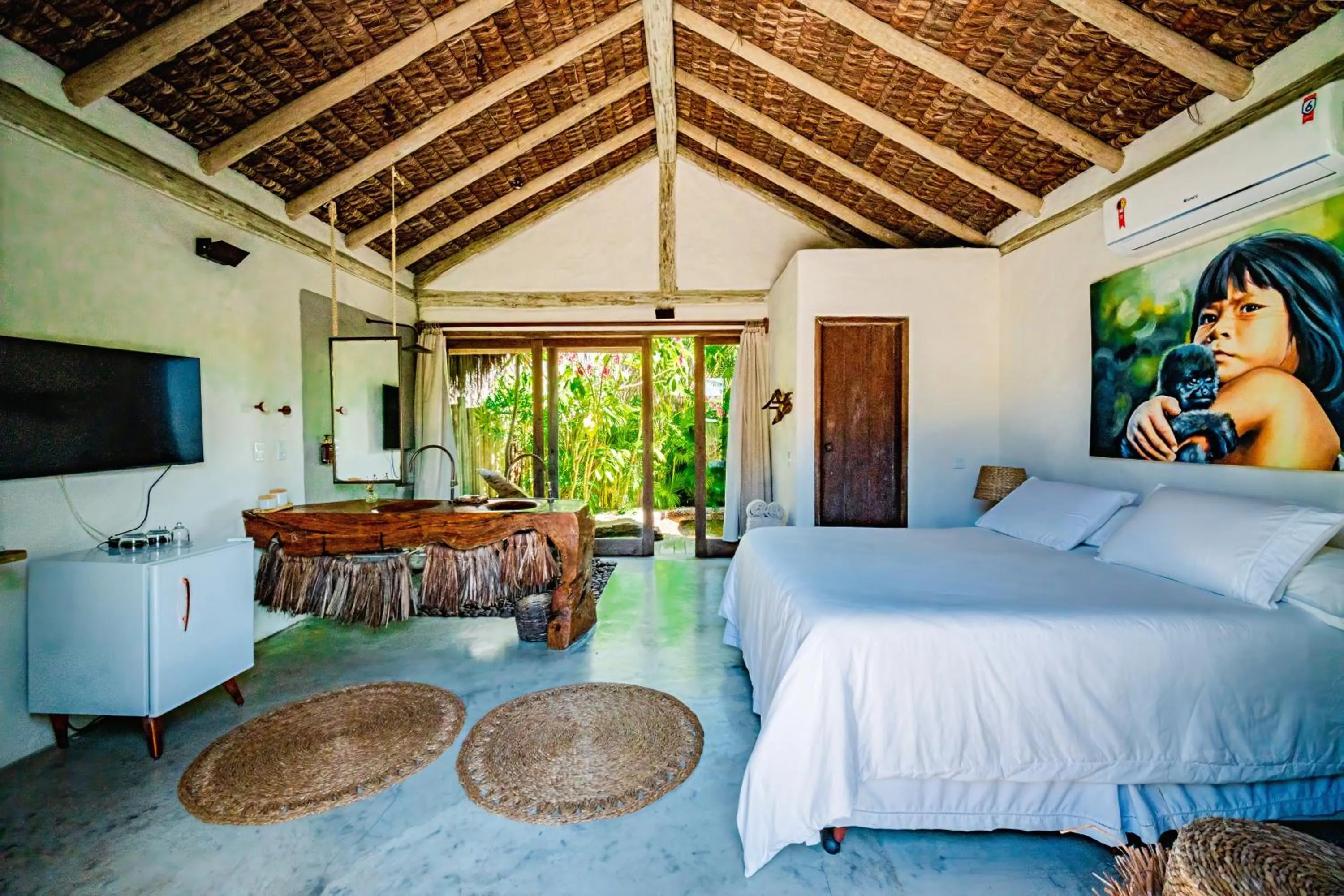 Bed in Villa Fulô