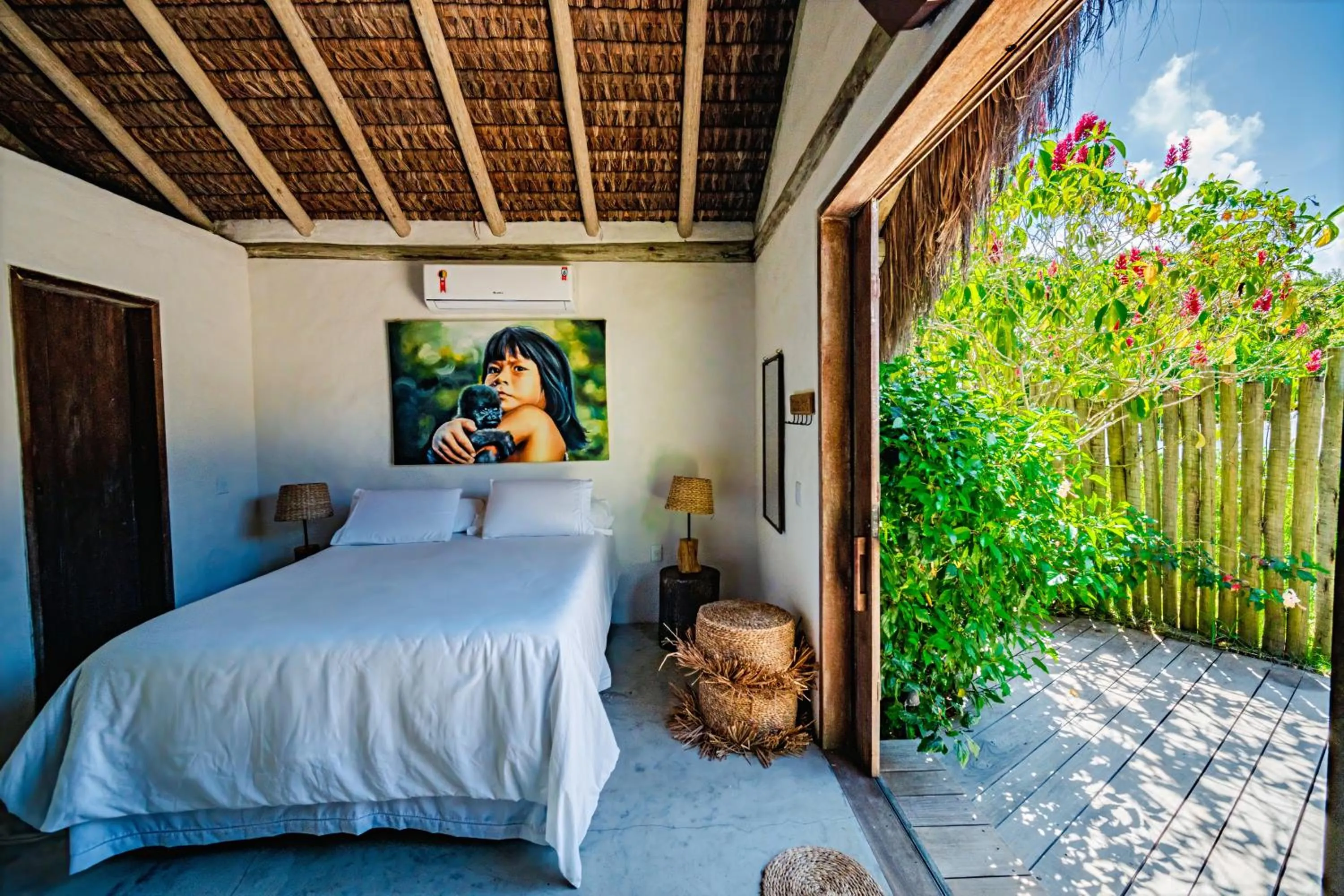 Bed in Villa Fulô