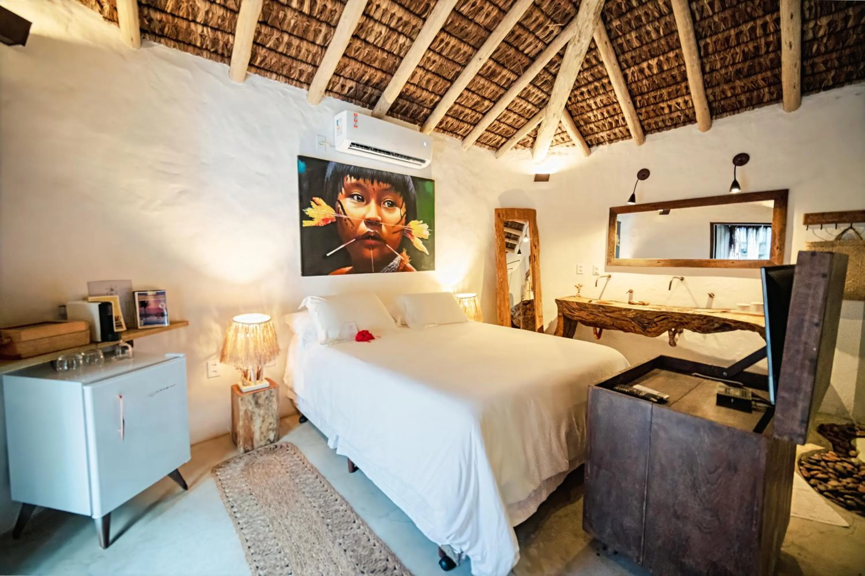 Bed in Villa Fulô