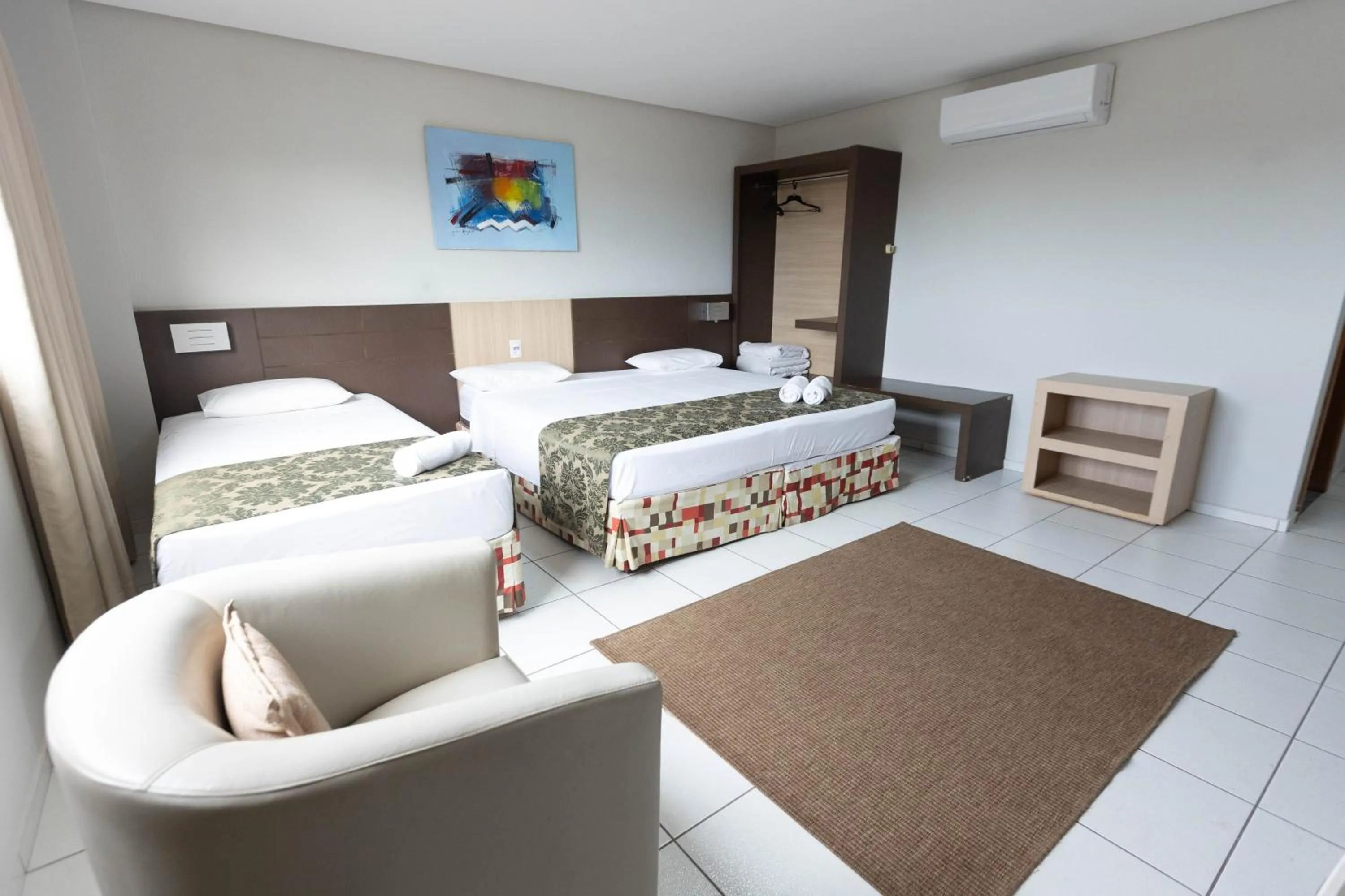 Bed in Hits Pantanal Hotel Aeroporto Cuiabá