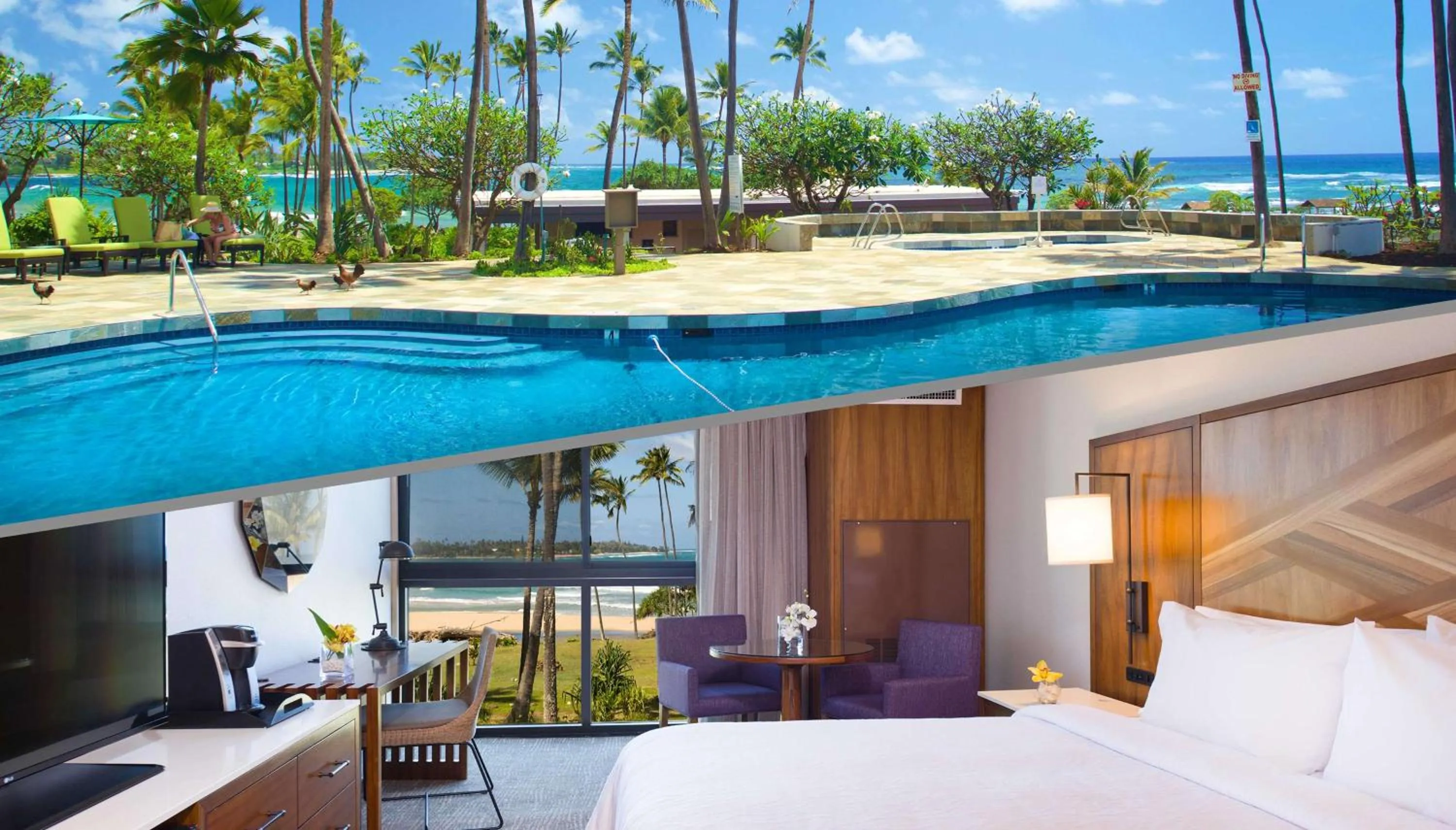 Bedroom, Bed in Hilton Garden Inn Kauai Wailua Bay, HI