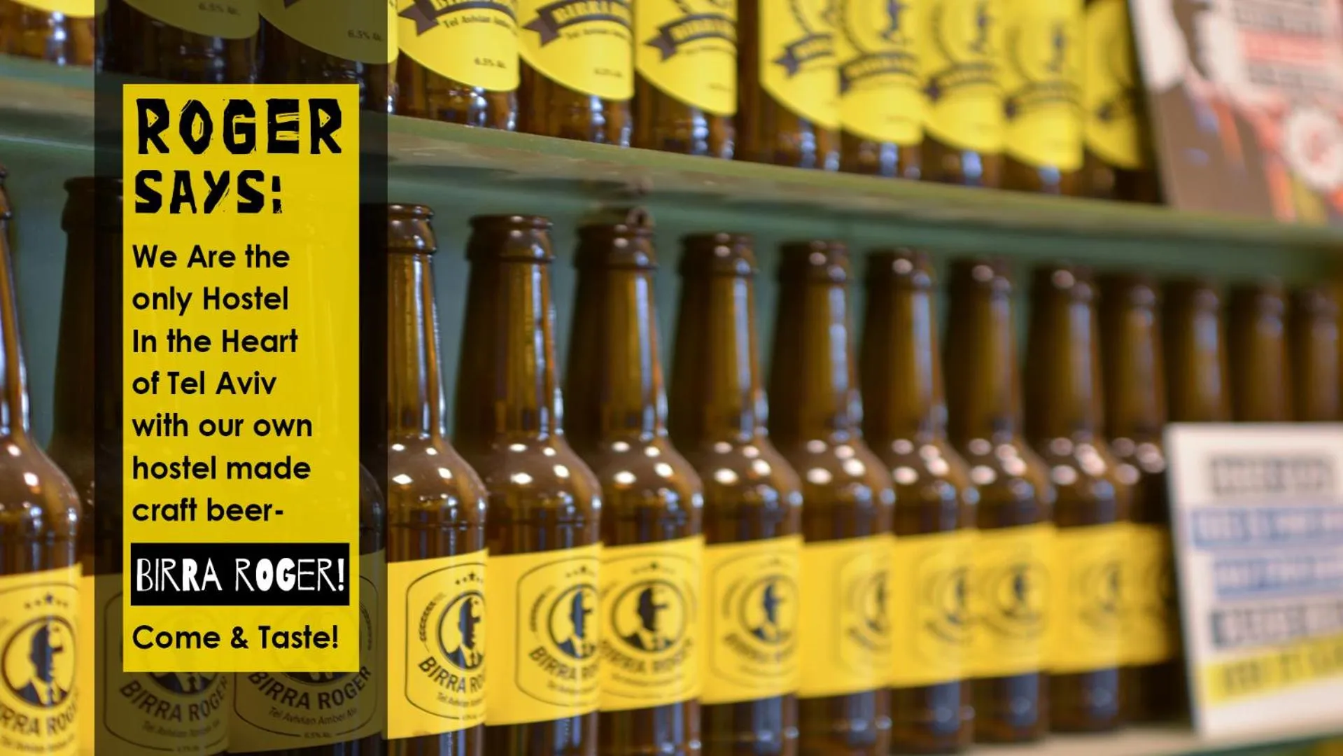 Drinks in Roger's Hostel Tel Aviv (age 18-45)