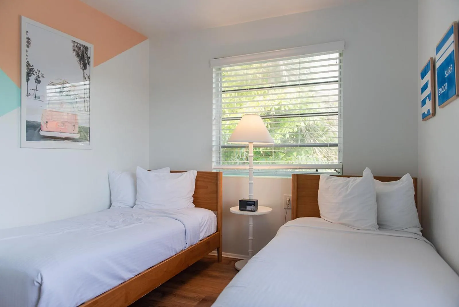 Bed in Seaspray Surf Lodge