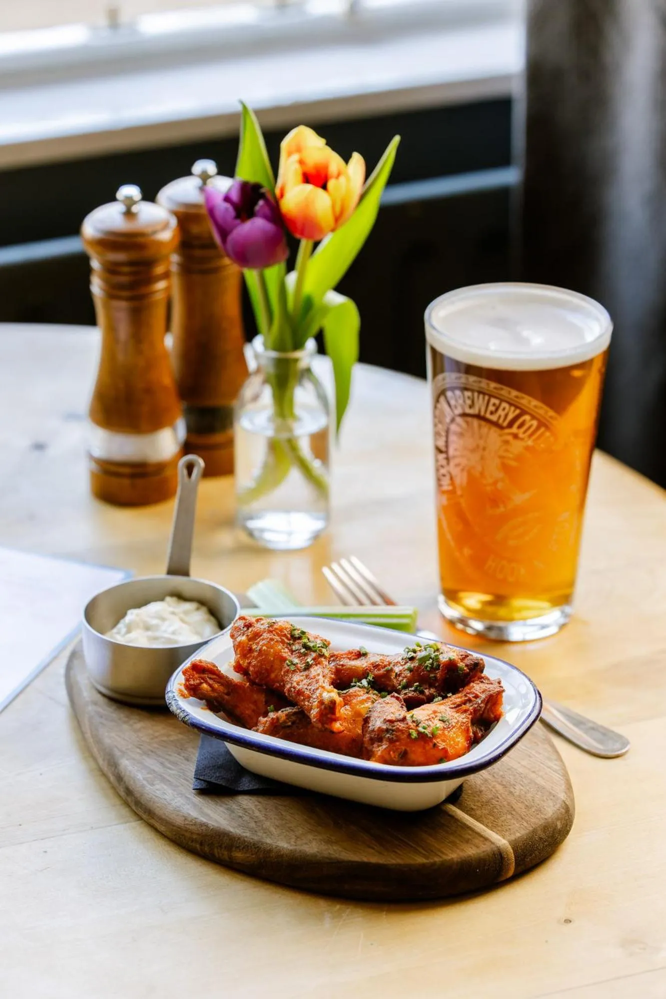 Food in The Sun Inn At Hook Norton