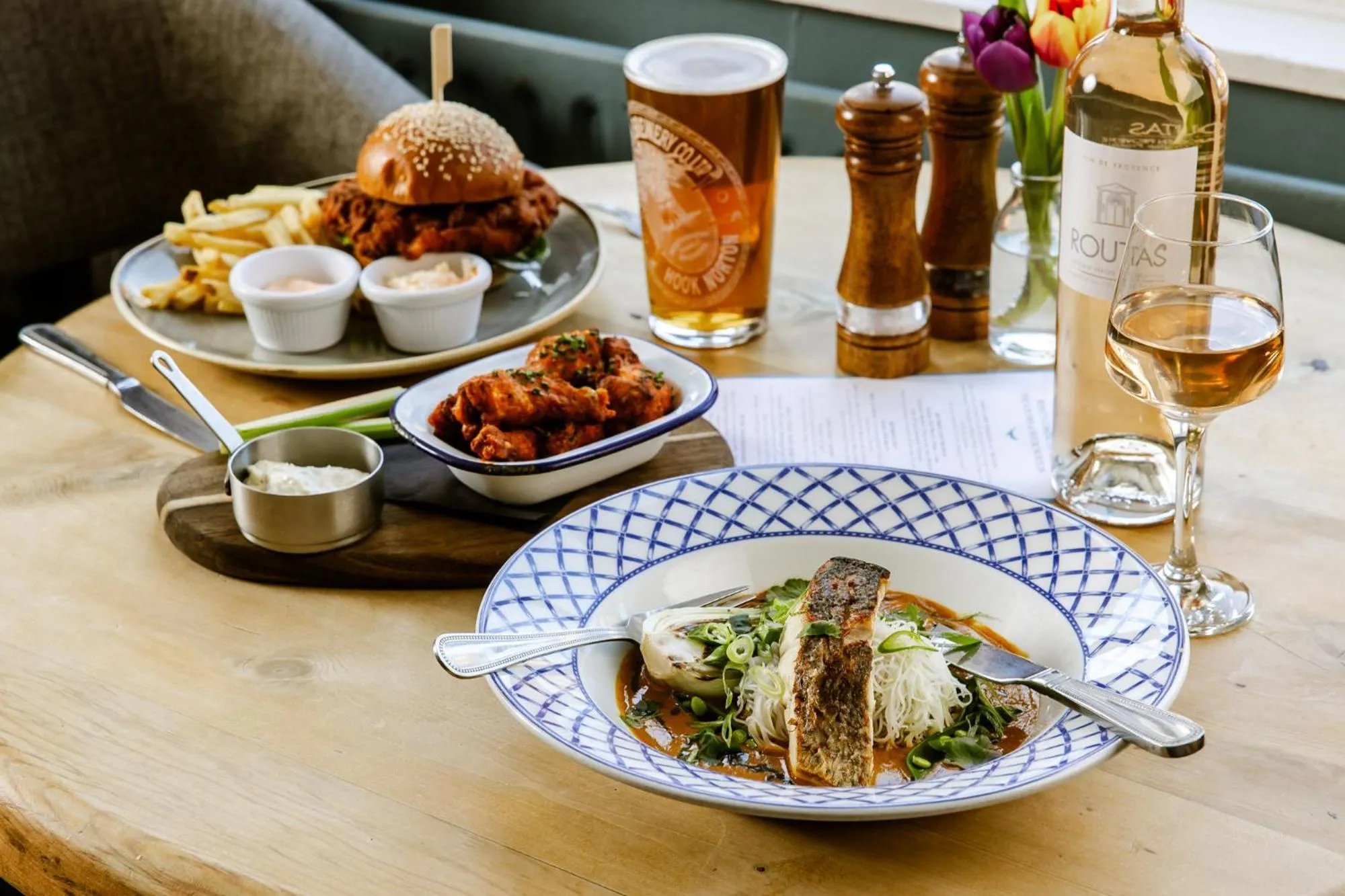 Food in The Sun Inn At Hook Norton