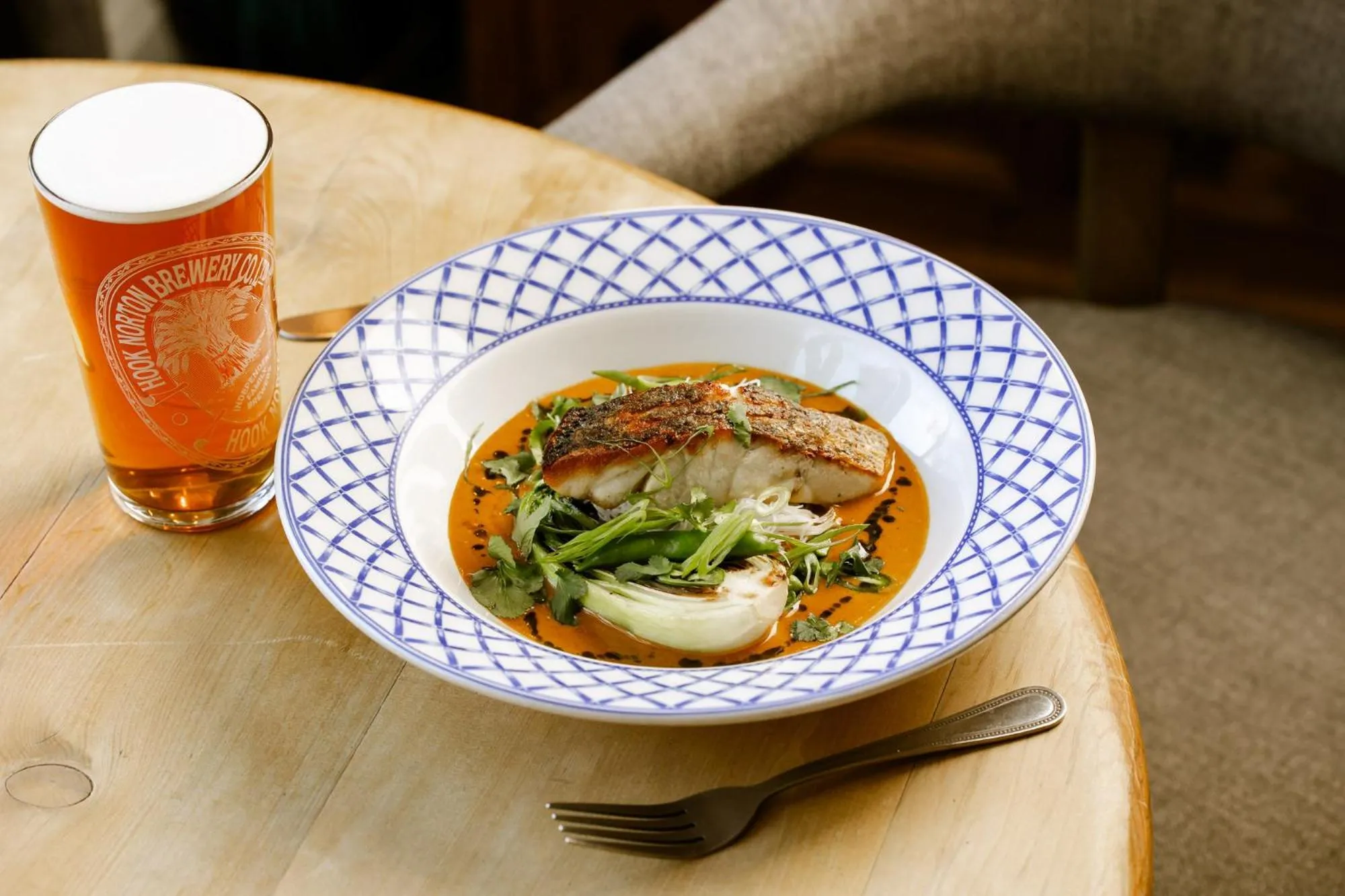 Food in The Sun Inn At Hook Norton