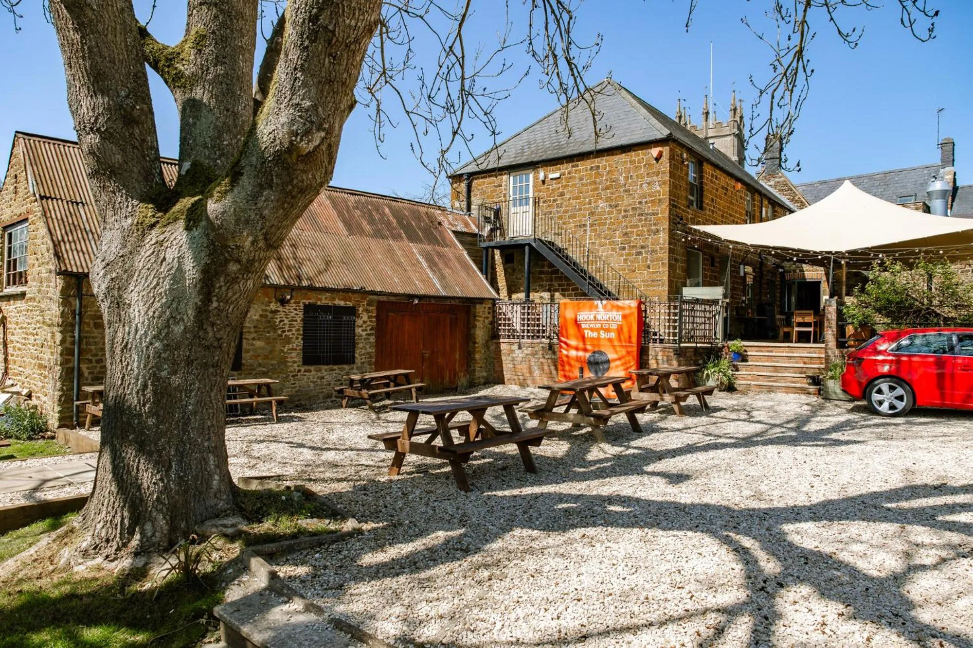 Garden in The Sun Inn At Hook Norton