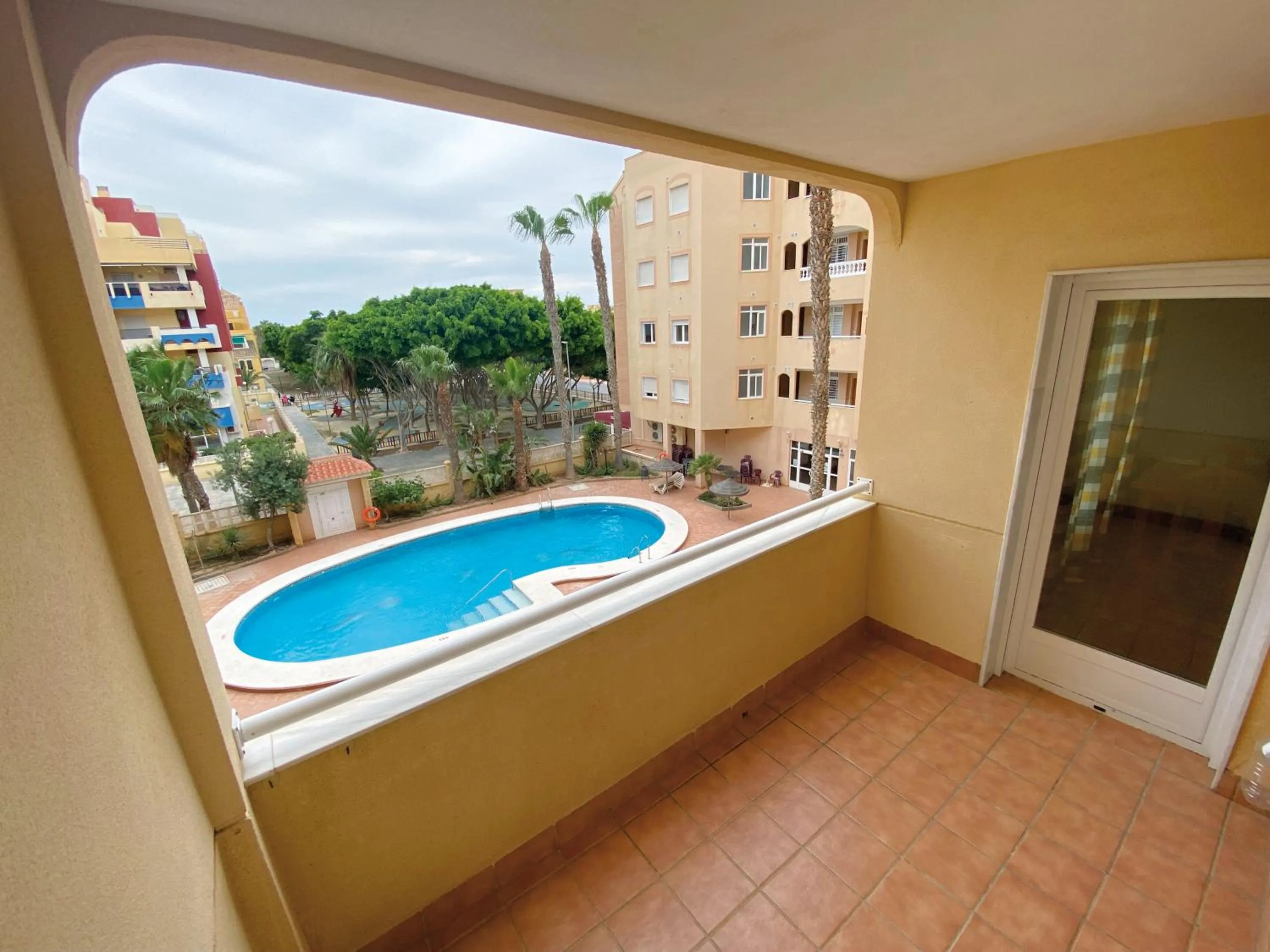 Pool view in Apartamentos Maracay