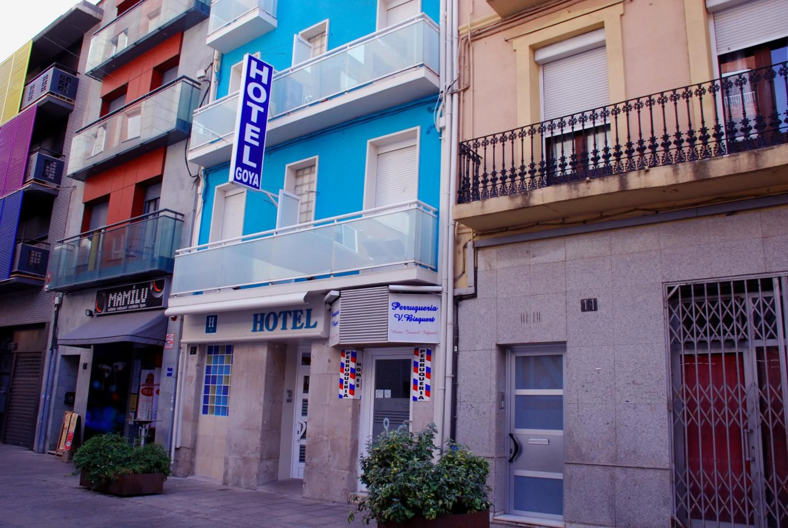 Facade/entrance in Hotel Goya