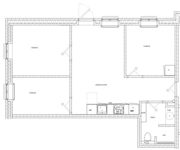 Three-Bedroom Loft Apartment in Svendlundgaard Apartments