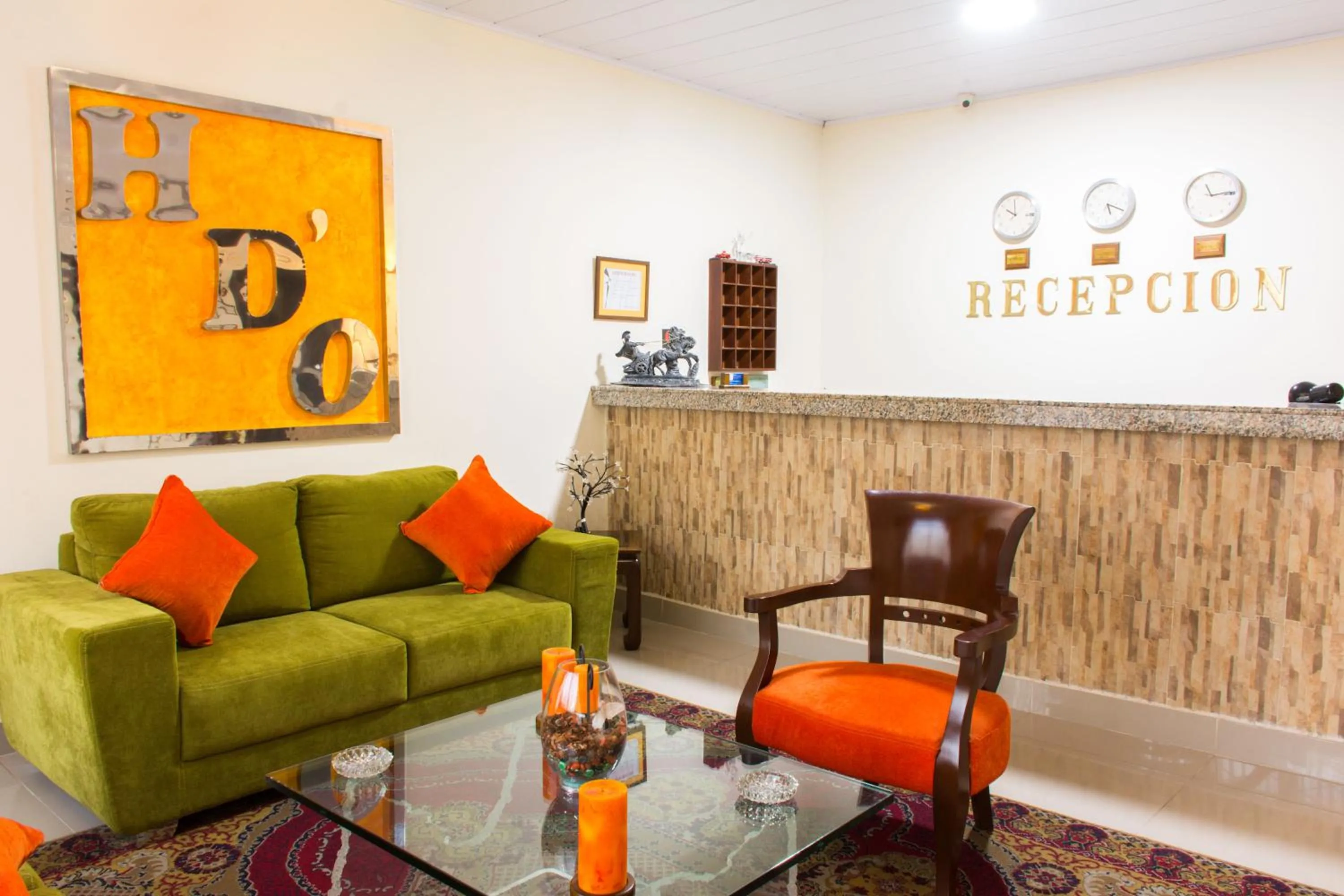 Lobby or reception in Hotel D' Oscar
