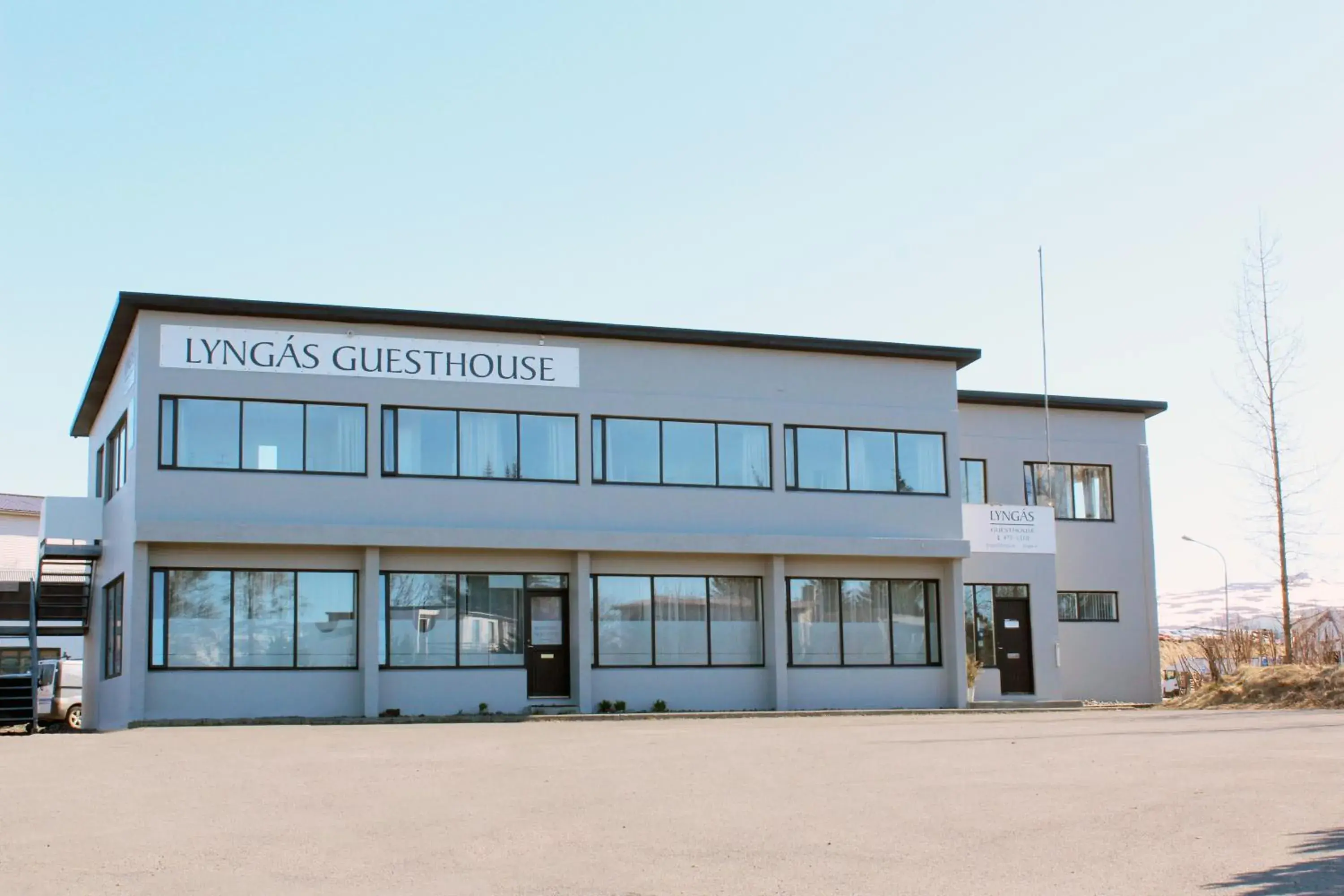 Property building in Lyngás Guesthouse Property building in Lyngás Guesthouse