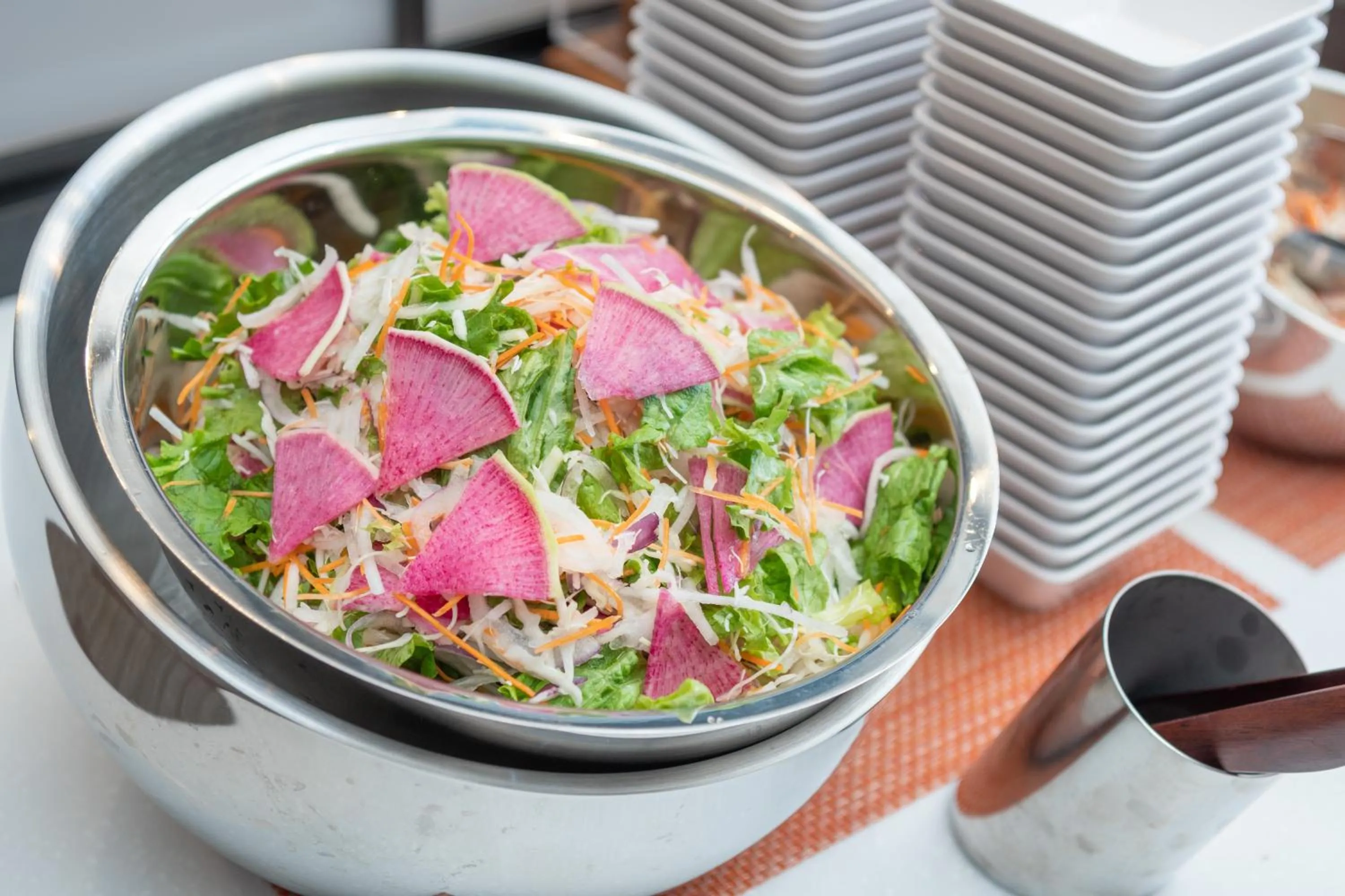 Buffet breakfast in Super Hotel Kobe