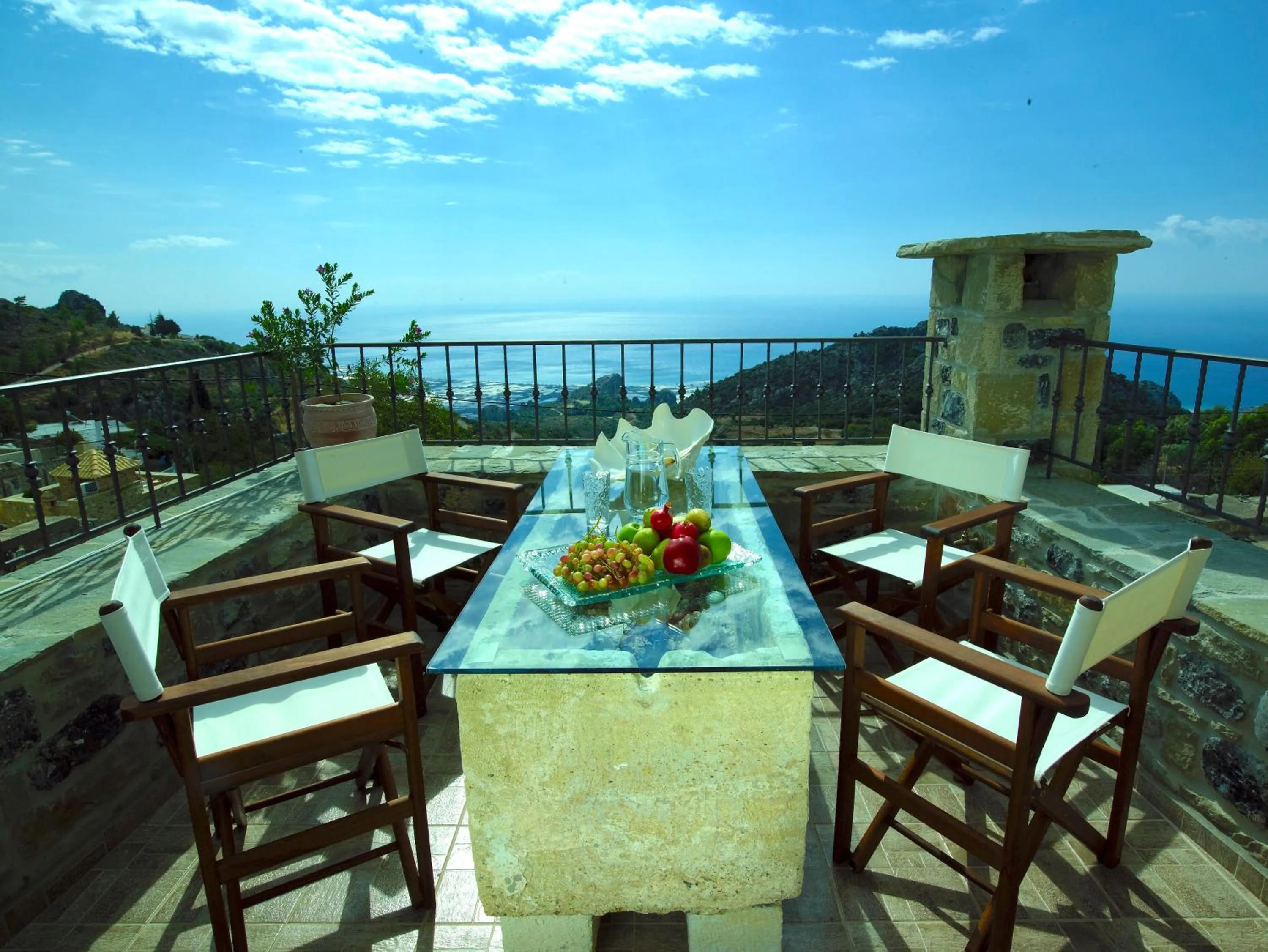 Balcony/Terrace in Diktynna Traditional Villas