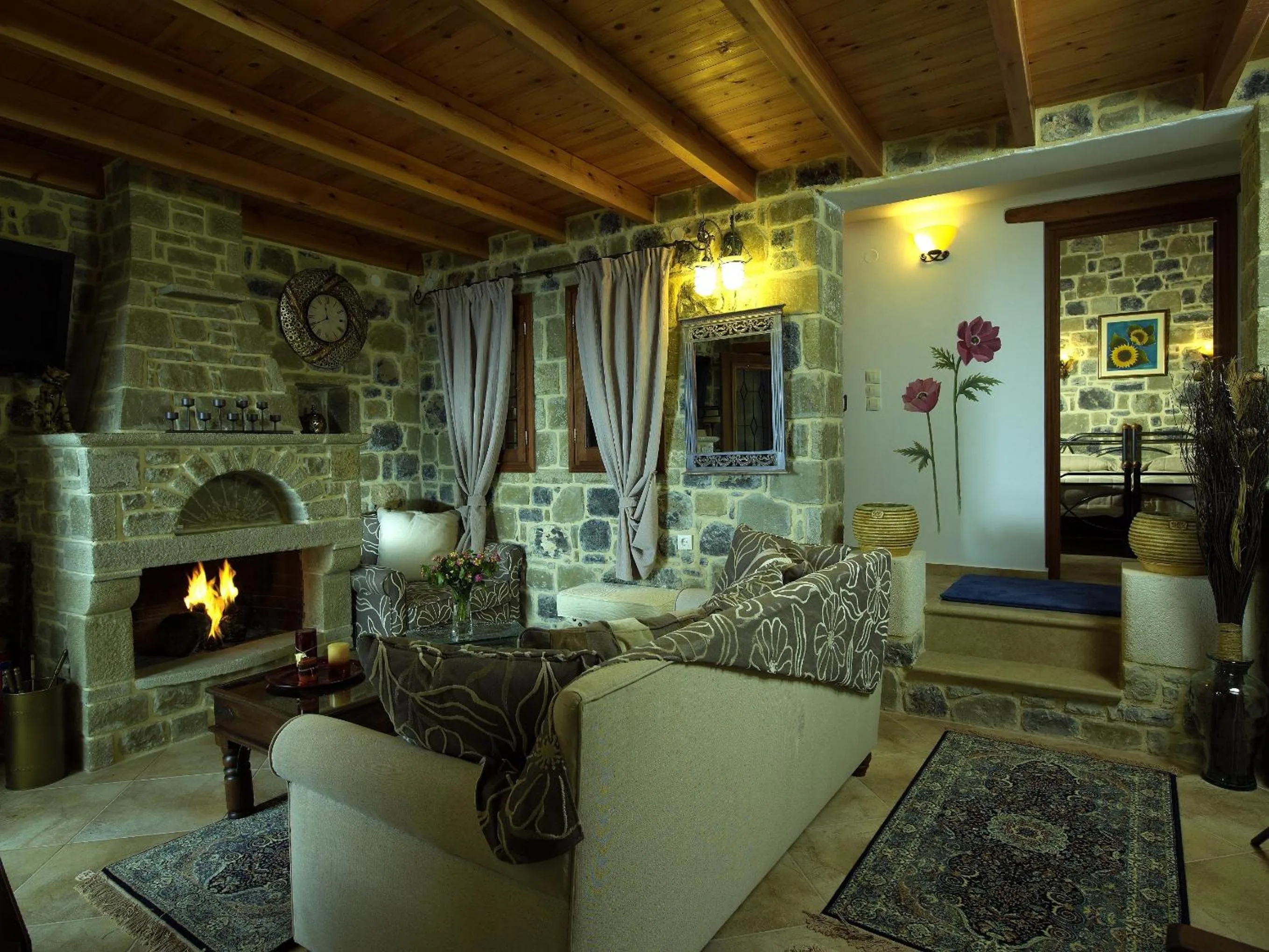 Living room in Diktynna Traditional Villas