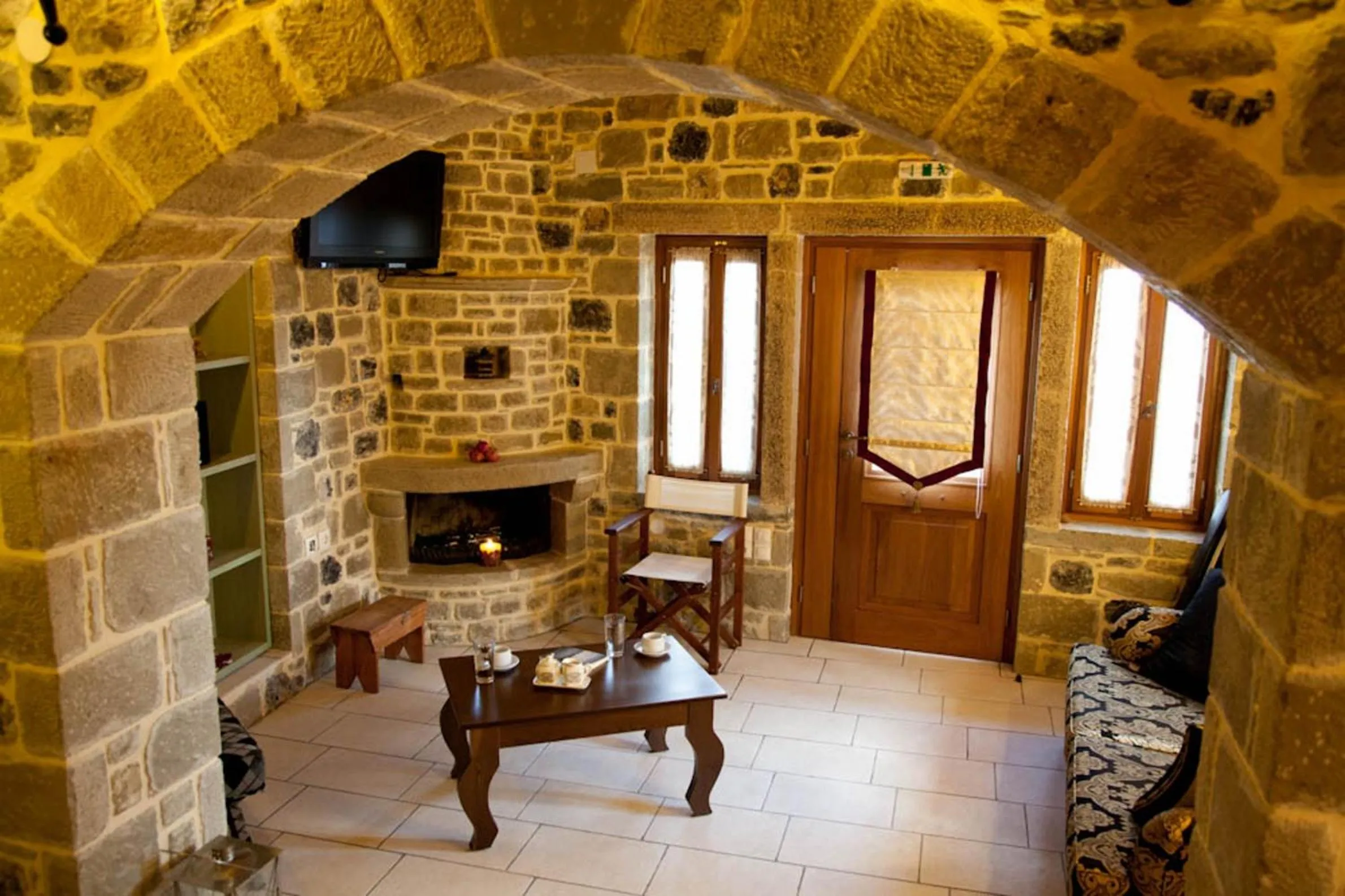 Living room in Diktynna Traditional Villas