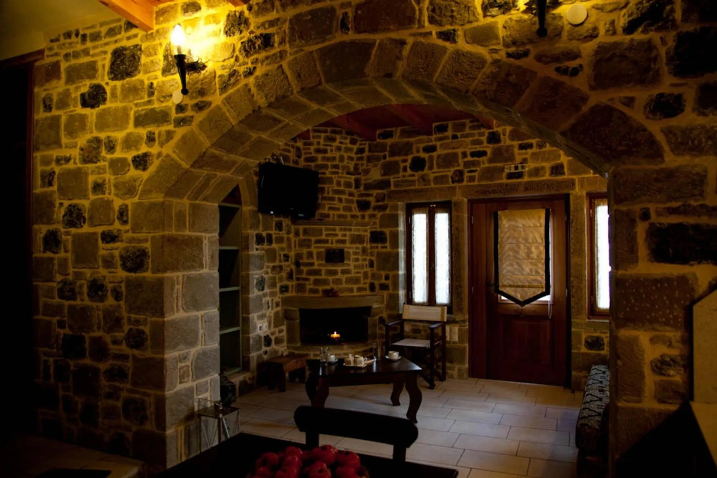 Living room in Diktynna Traditional Villas