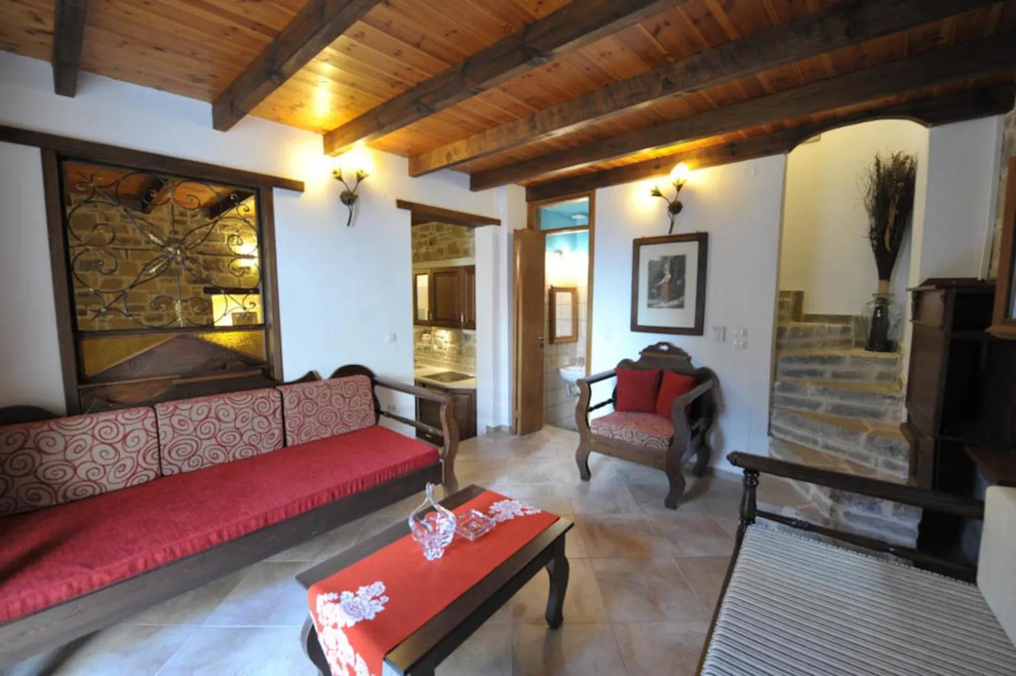 Bed in Diktynna Traditional Villas