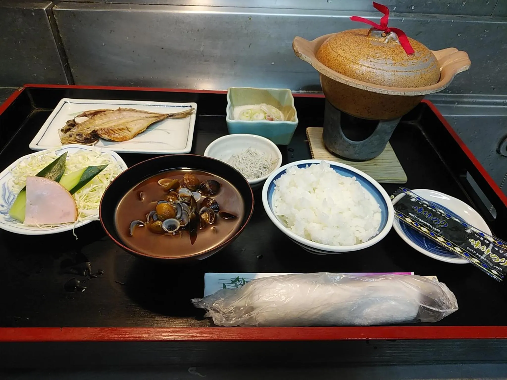 Breakfast in Minshuku Osaki