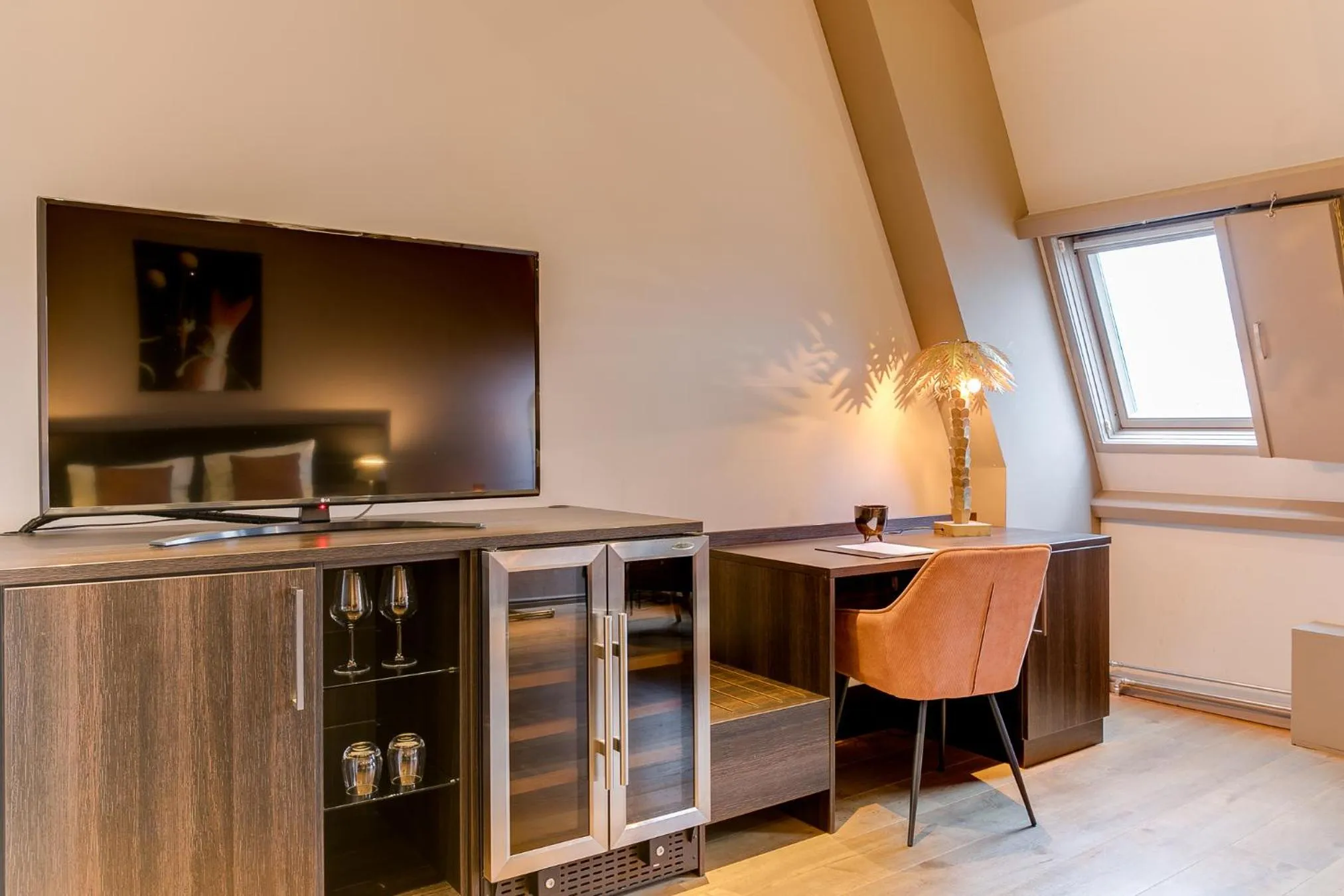 Seating area in Brasss Hotel Suites