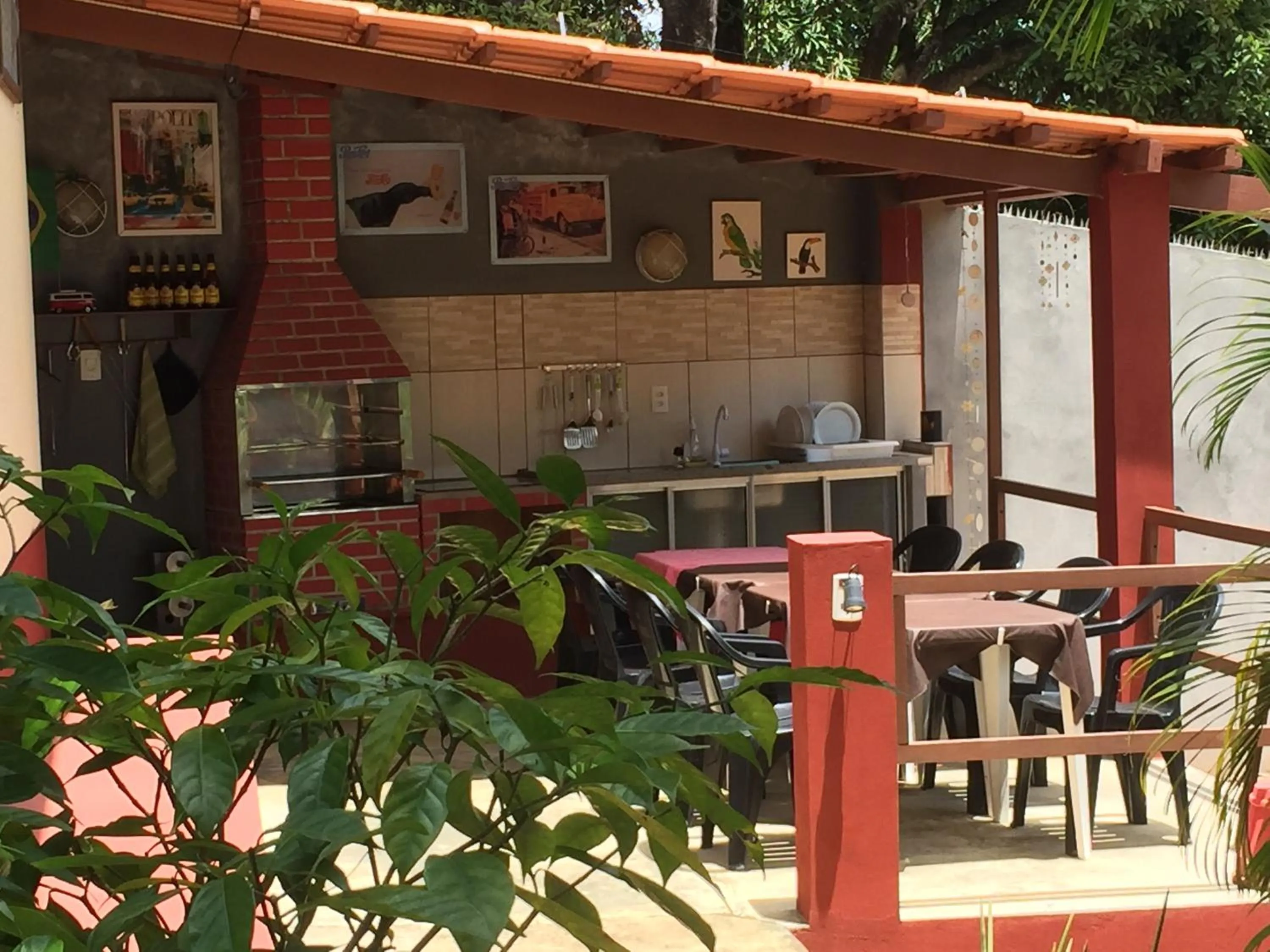 BBQ facilities in Hotel Pousada Rancho Fundo