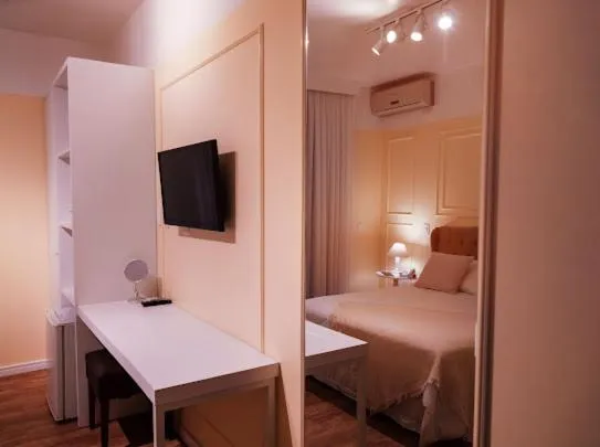 Bed in Hotel Petrópolis