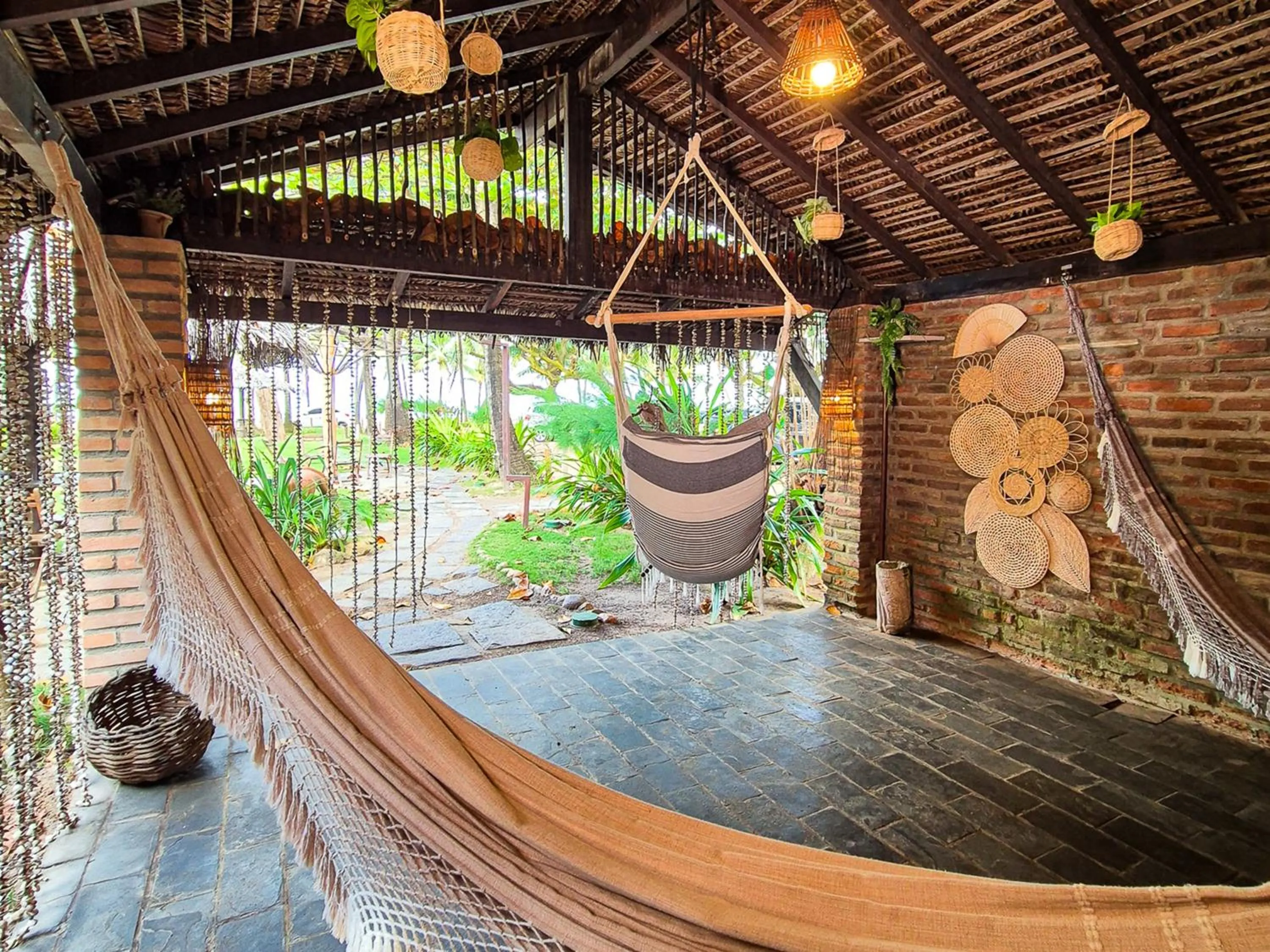 Seating area in Pousada dos Coqueiros