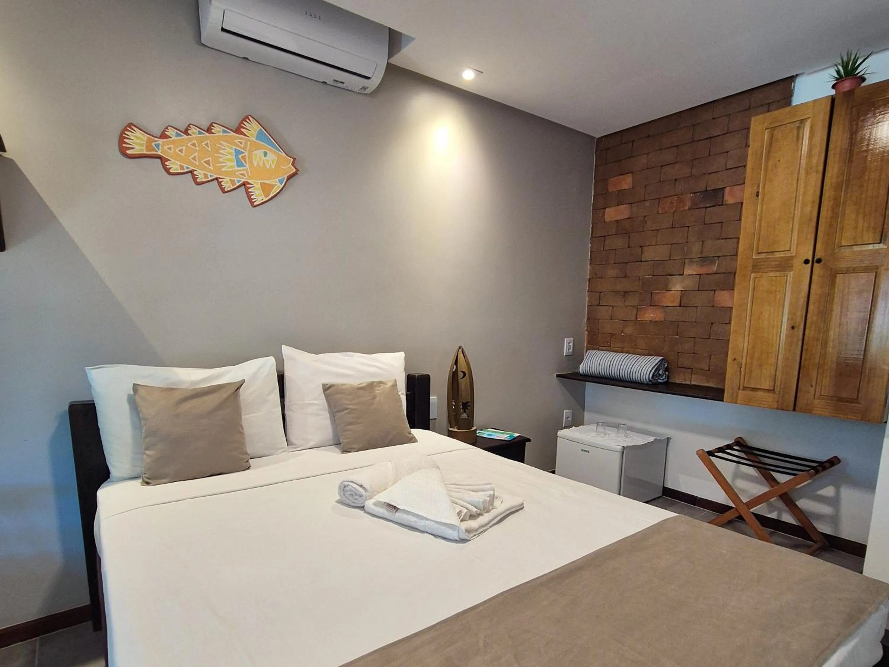 Bed in Pousada dos Coqueiros