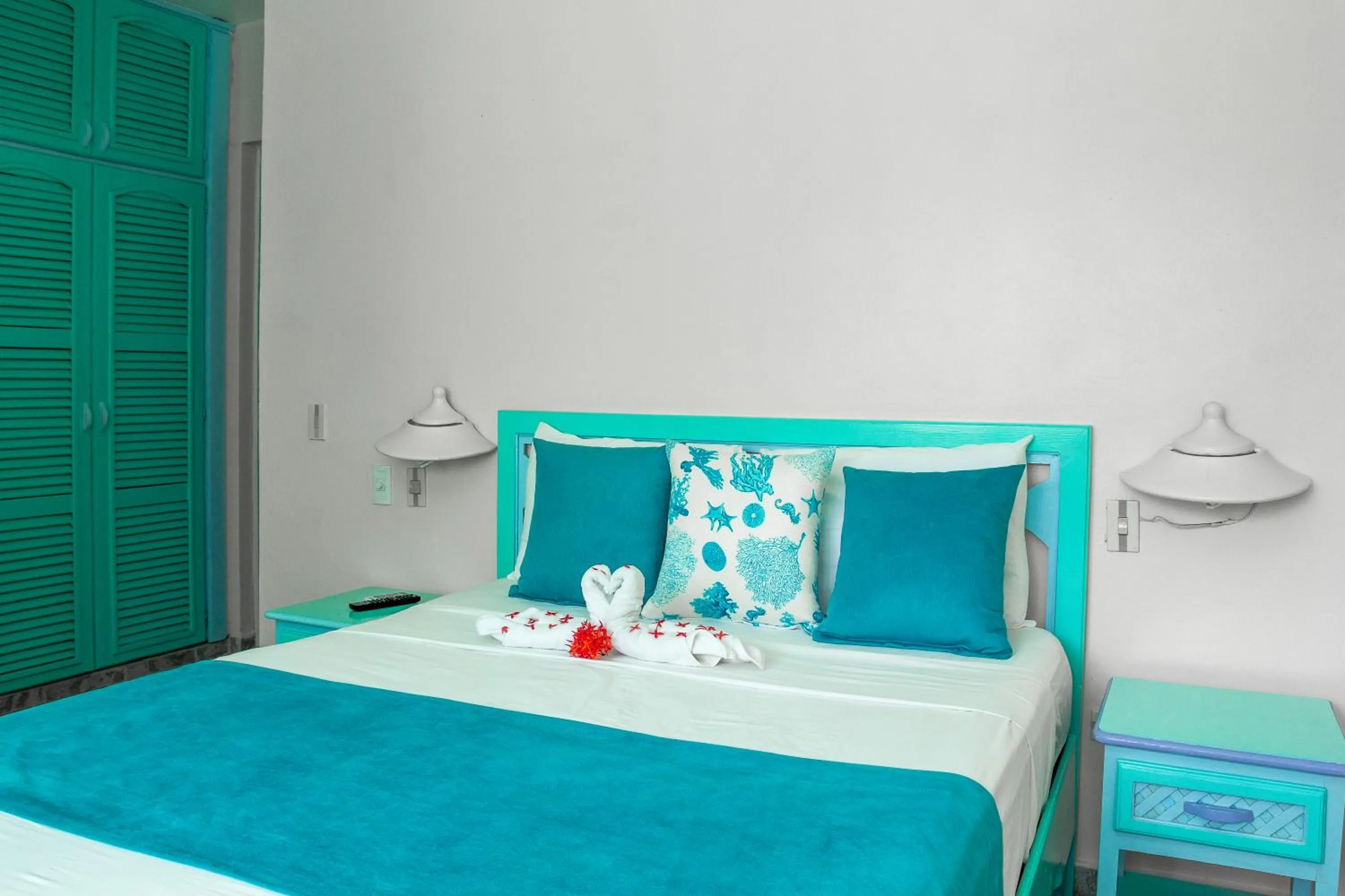Bedroom, Bed in Hotel Playa Colibri