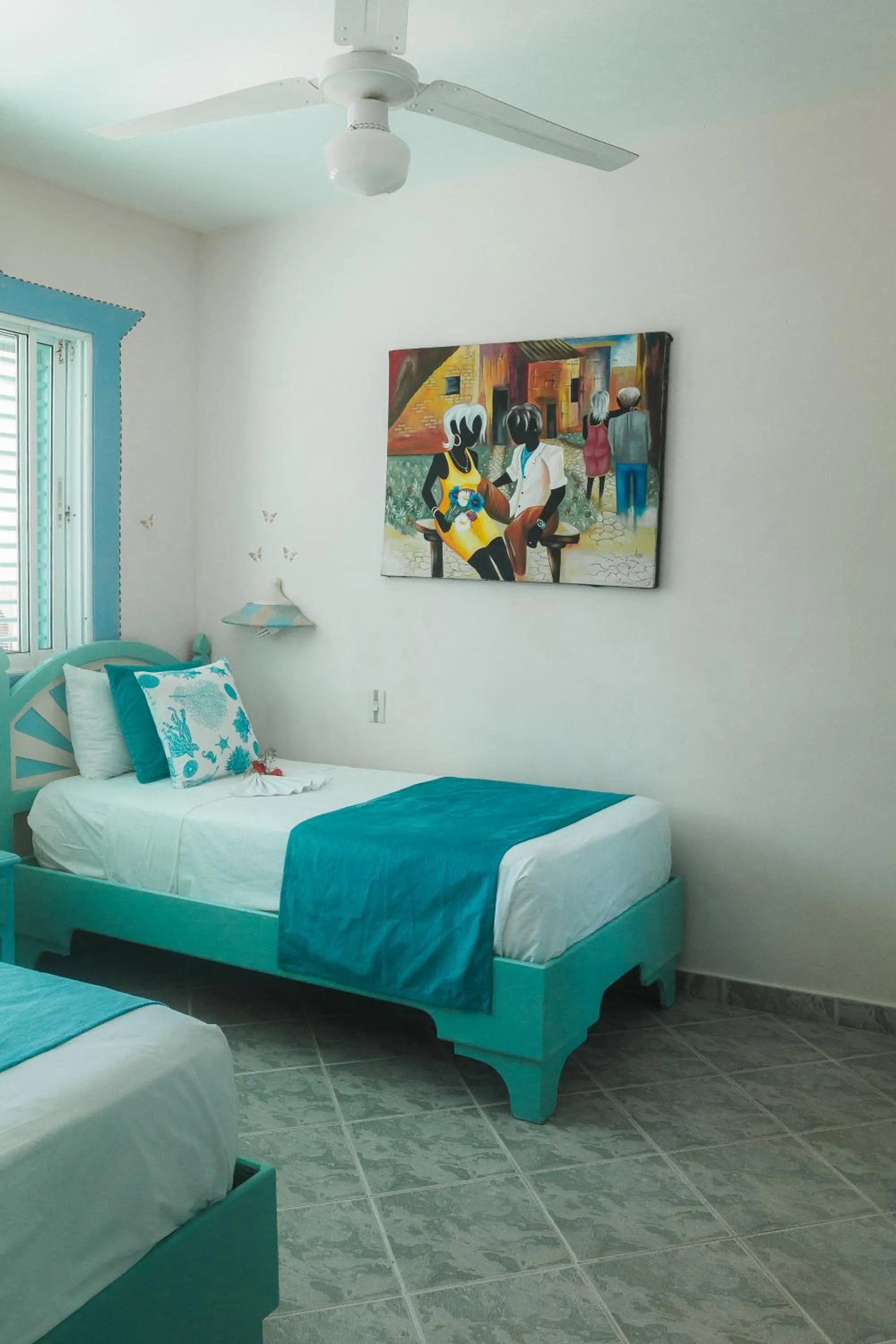 Bed in Hotel Playa Colibri