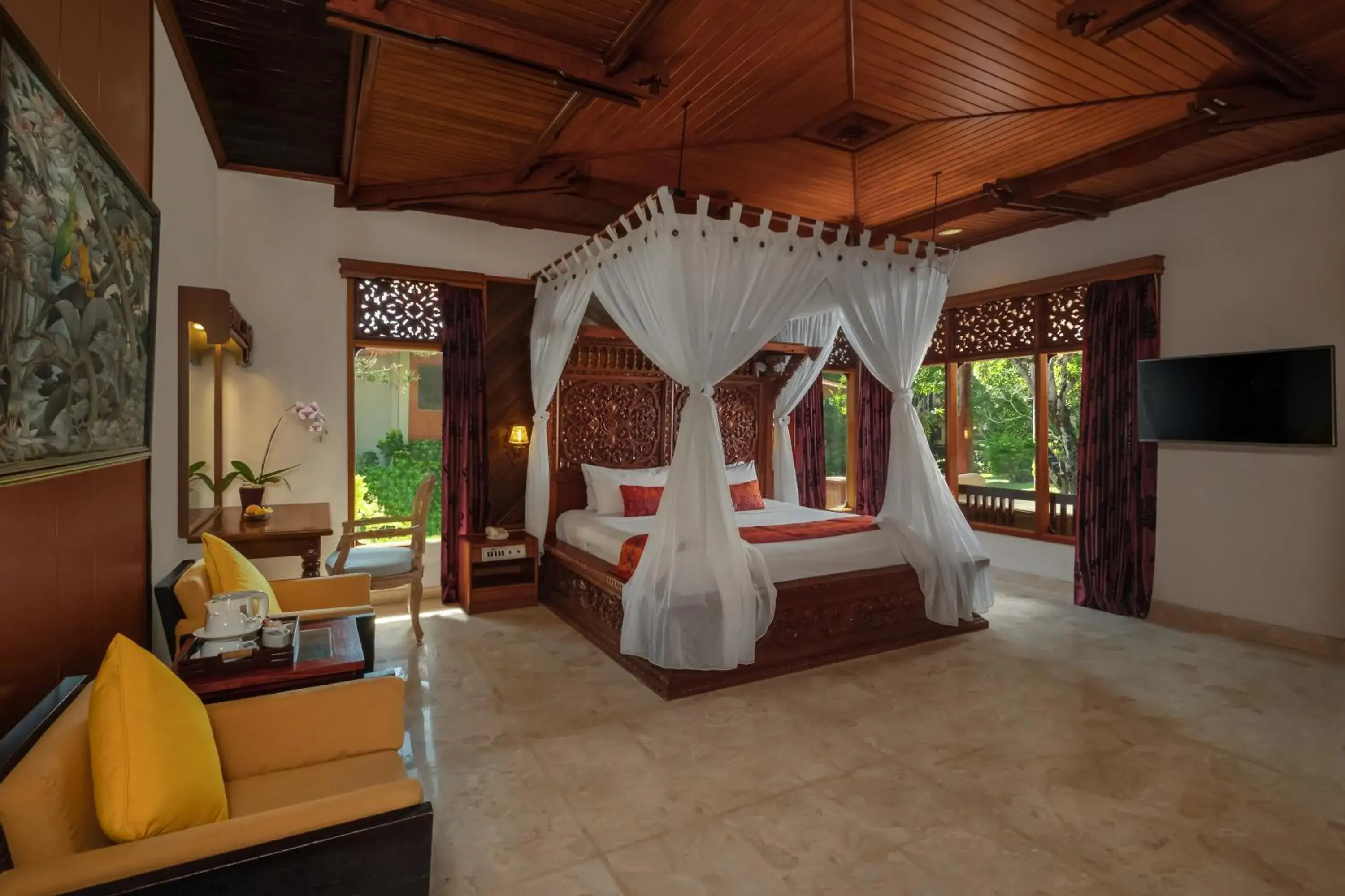 Bed in Bali Tropic Resort & Spa - CHSE Certified