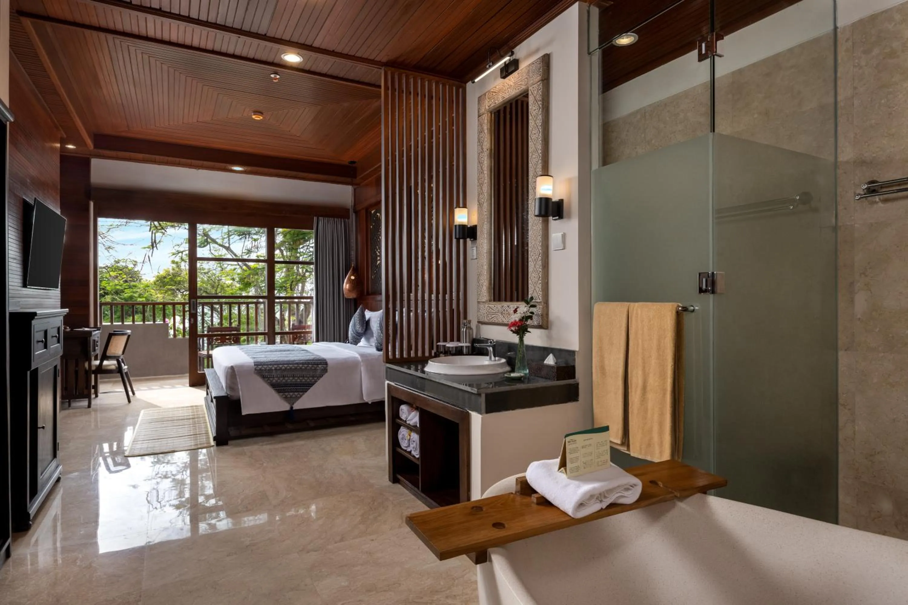 Bedroom, Bed in Bali Tropic Resort & Spa - CHSE Certified