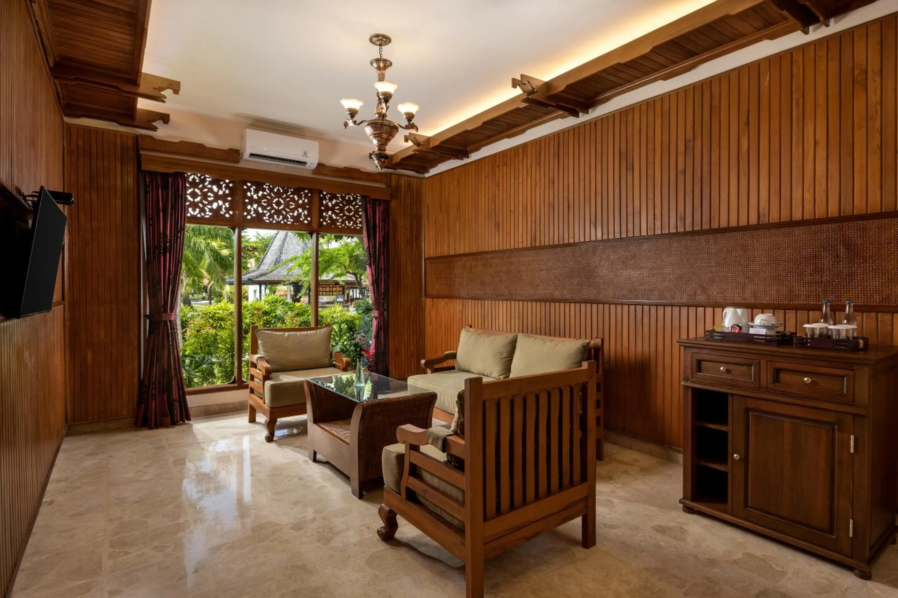 Living room in Bali Tropic Resort & Spa - CHSE Certified