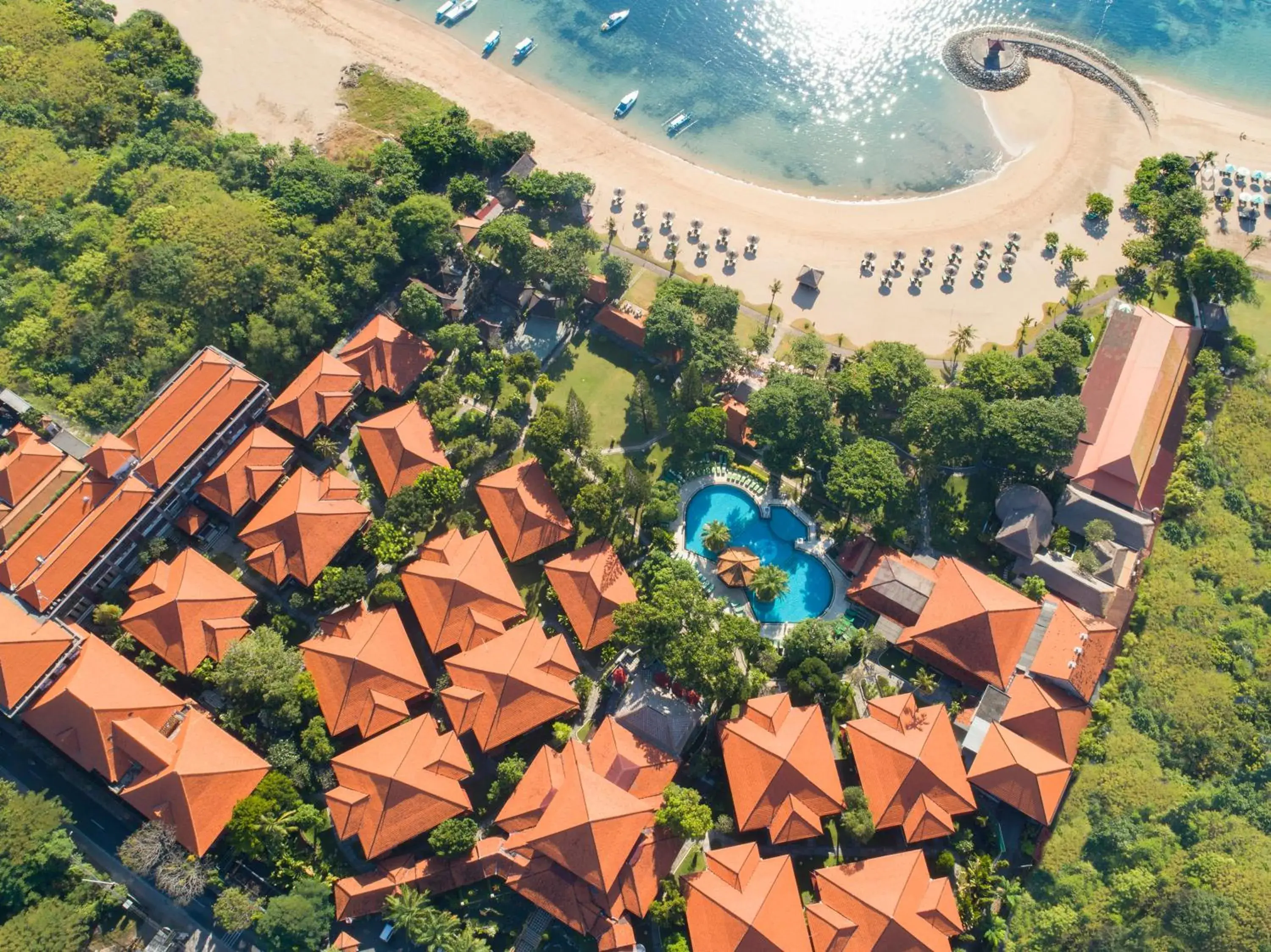 Bird's eye view, Bird's-eye View in Bali Tropic Resort & Spa - CHSE Certified