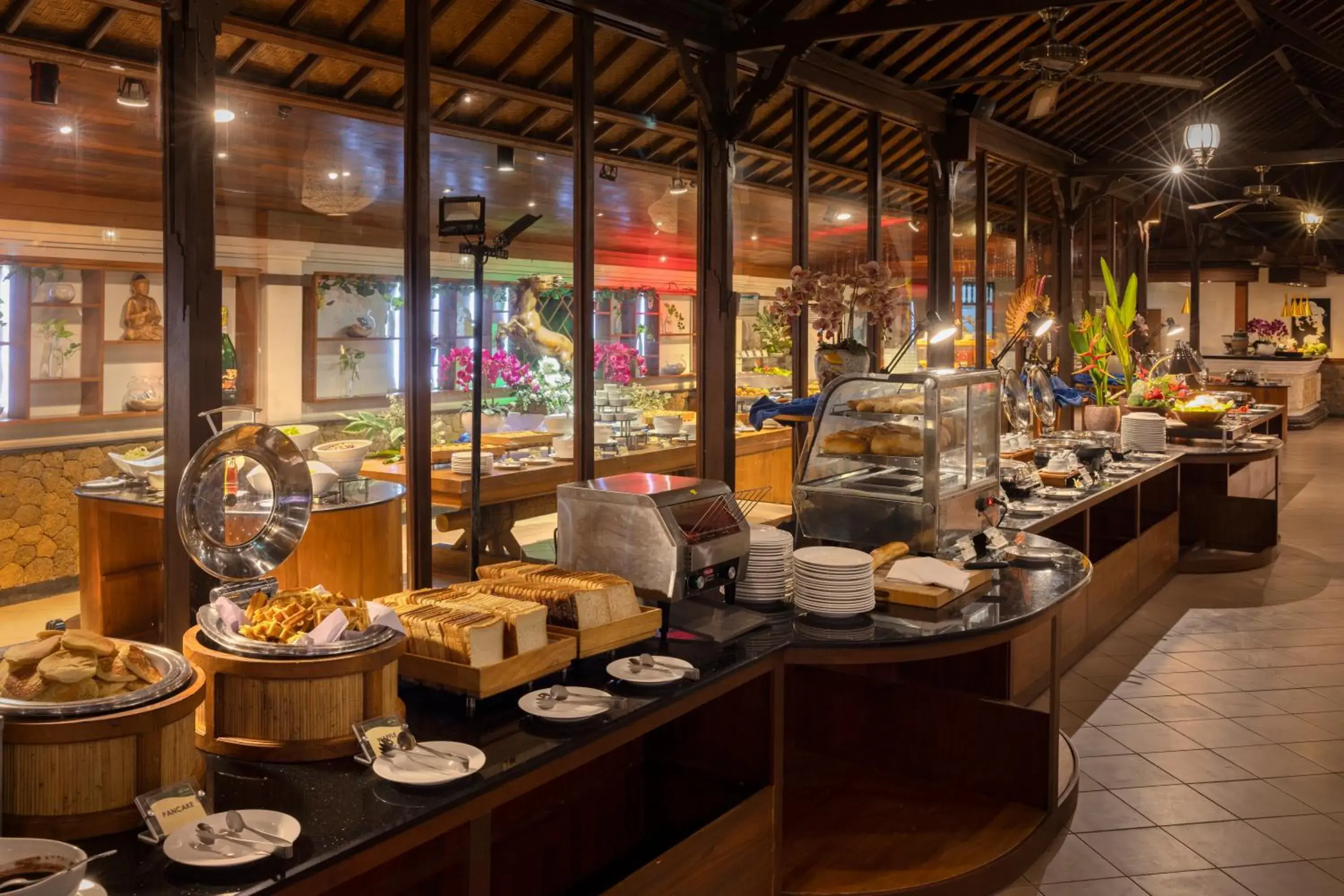Buffet breakfast in Bali Tropic Resort & Spa - CHSE Certified Buffet breakfast in Bali Tropic Resort & Spa - CHSE Certified