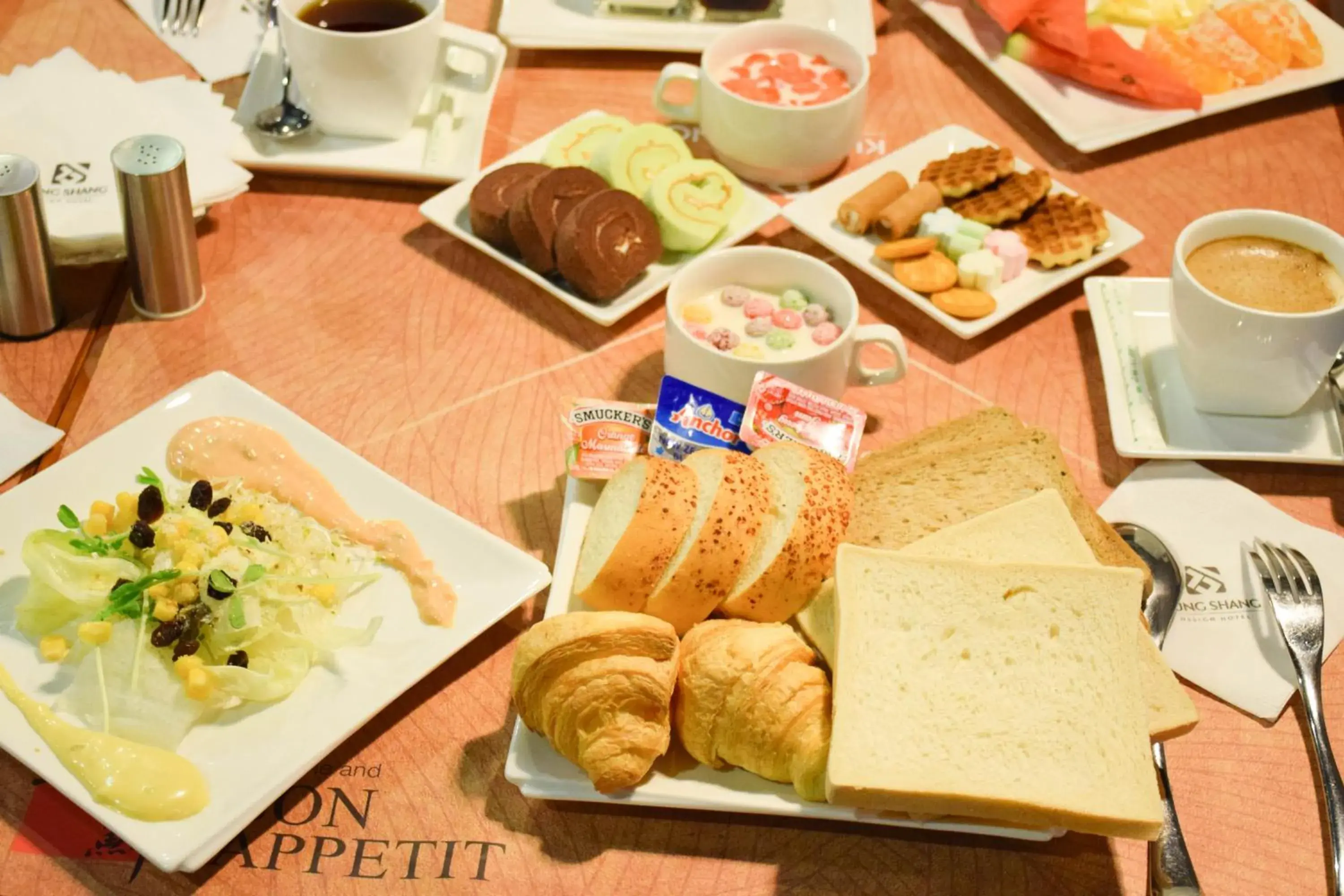 Buffet breakfast in Kung Shang Design Hotel Buffet breakfast in Kung Shang Design Hotel