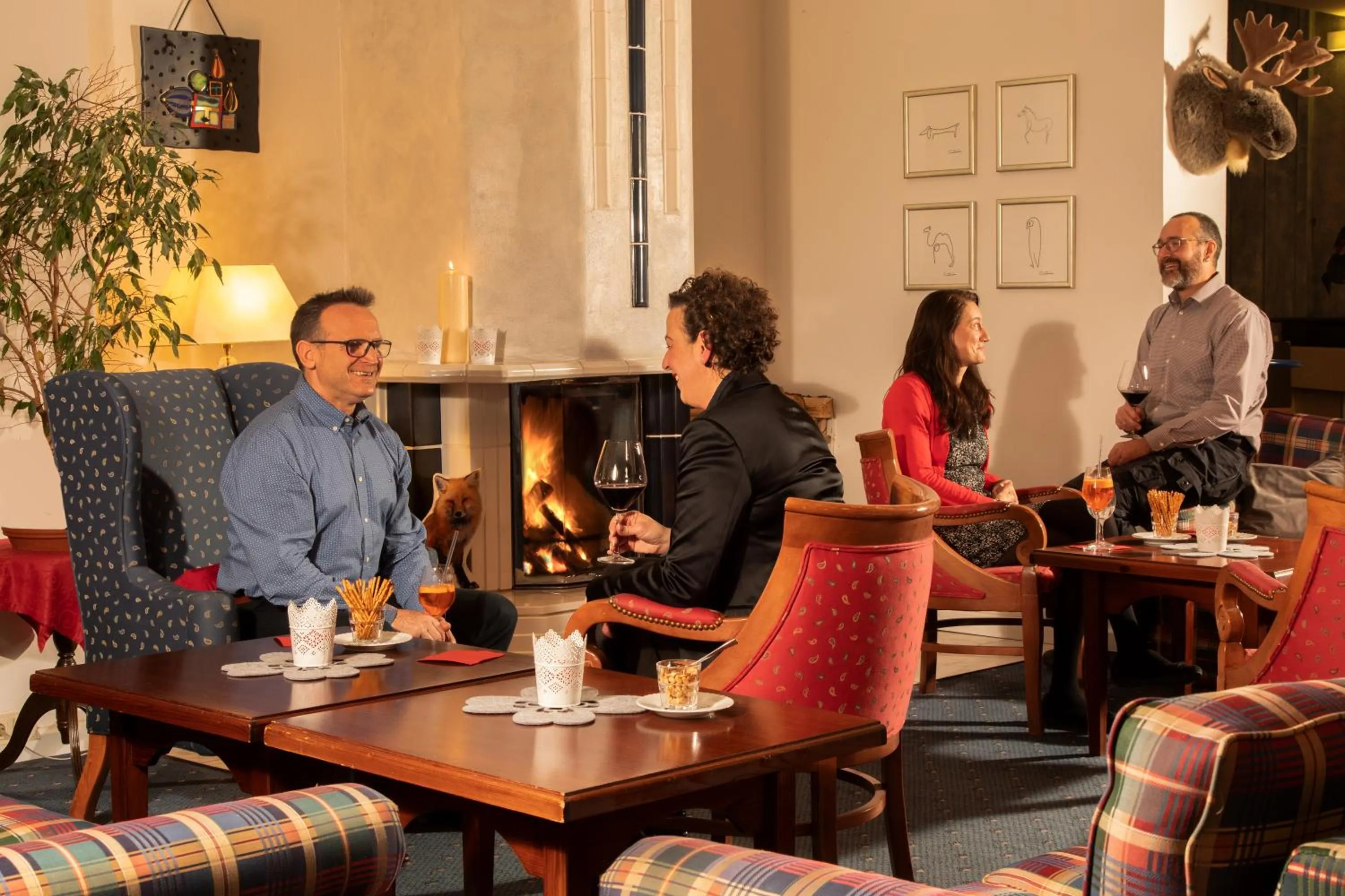 Lobby or reception in Hotel Quellenhof