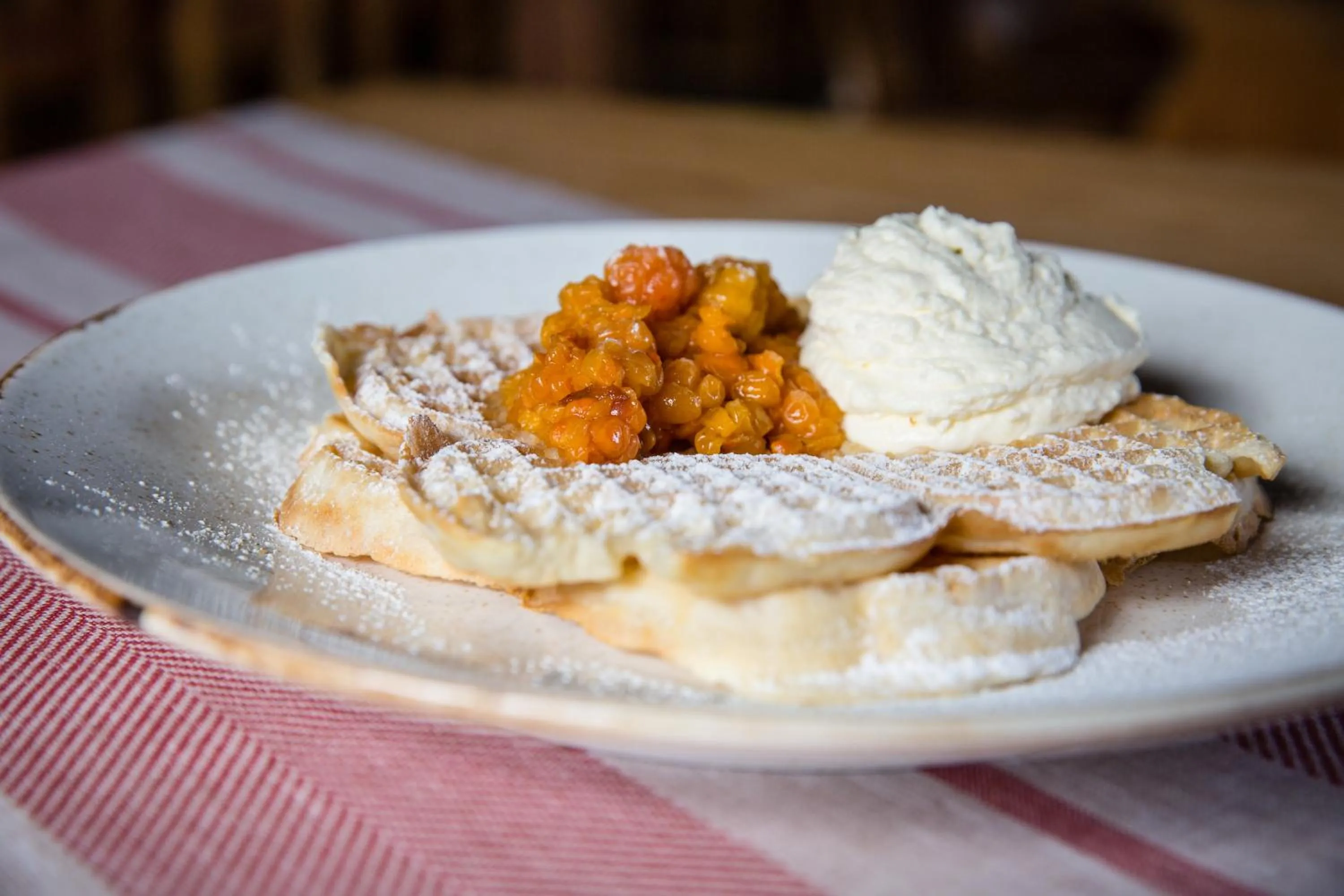 Food close-up in Vålådalens Fjällstation