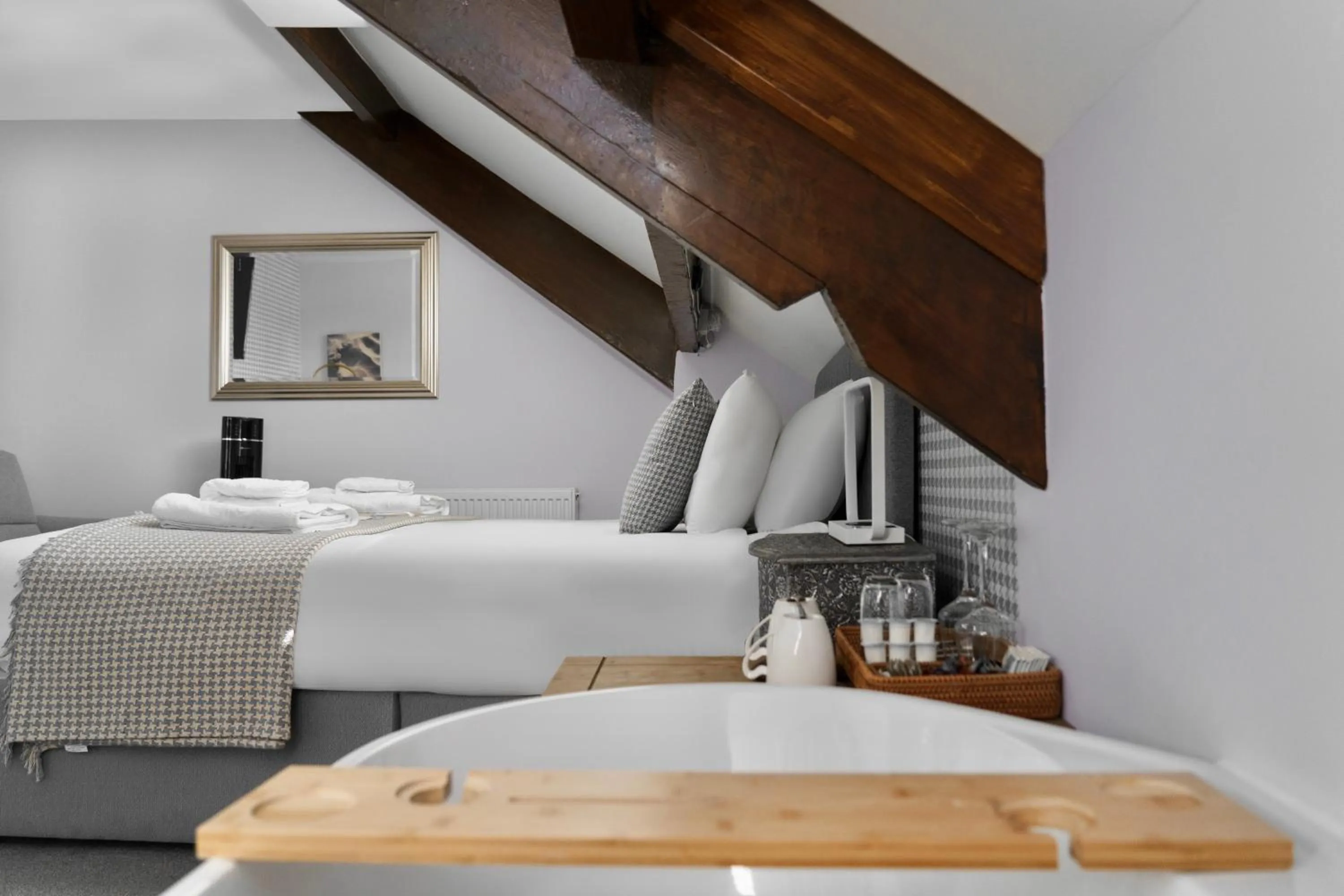 Photo of the whole room, Bed in The Cottage