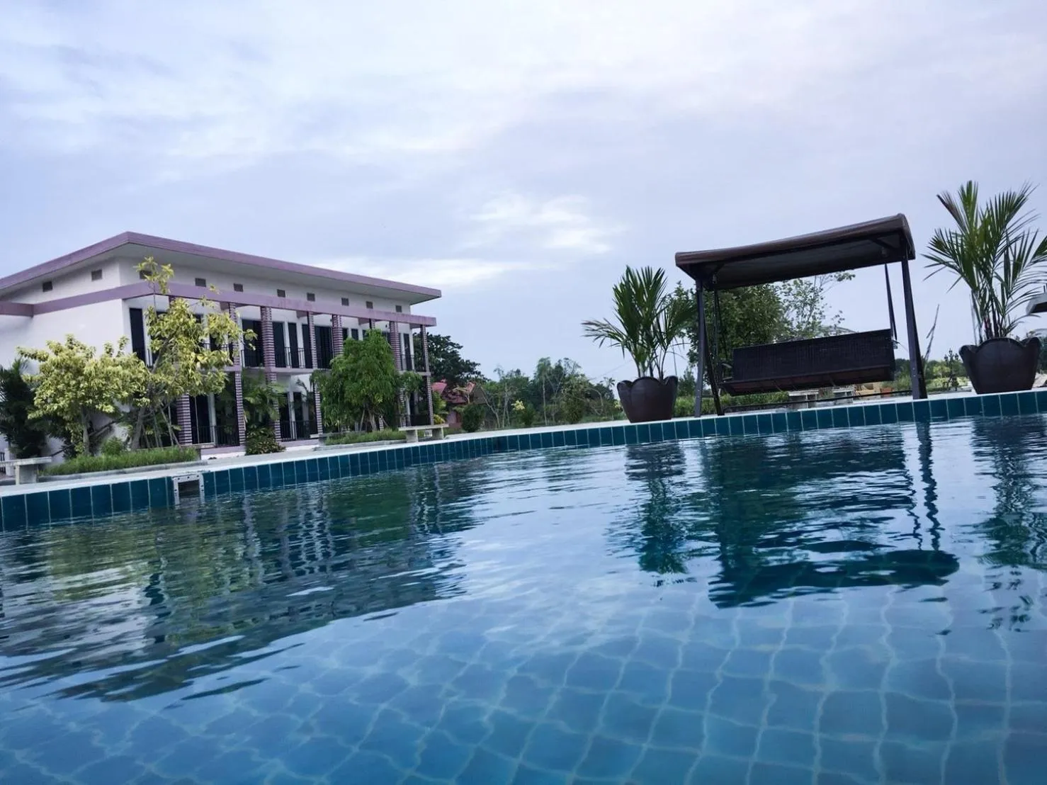 Pool view in Menam Resort