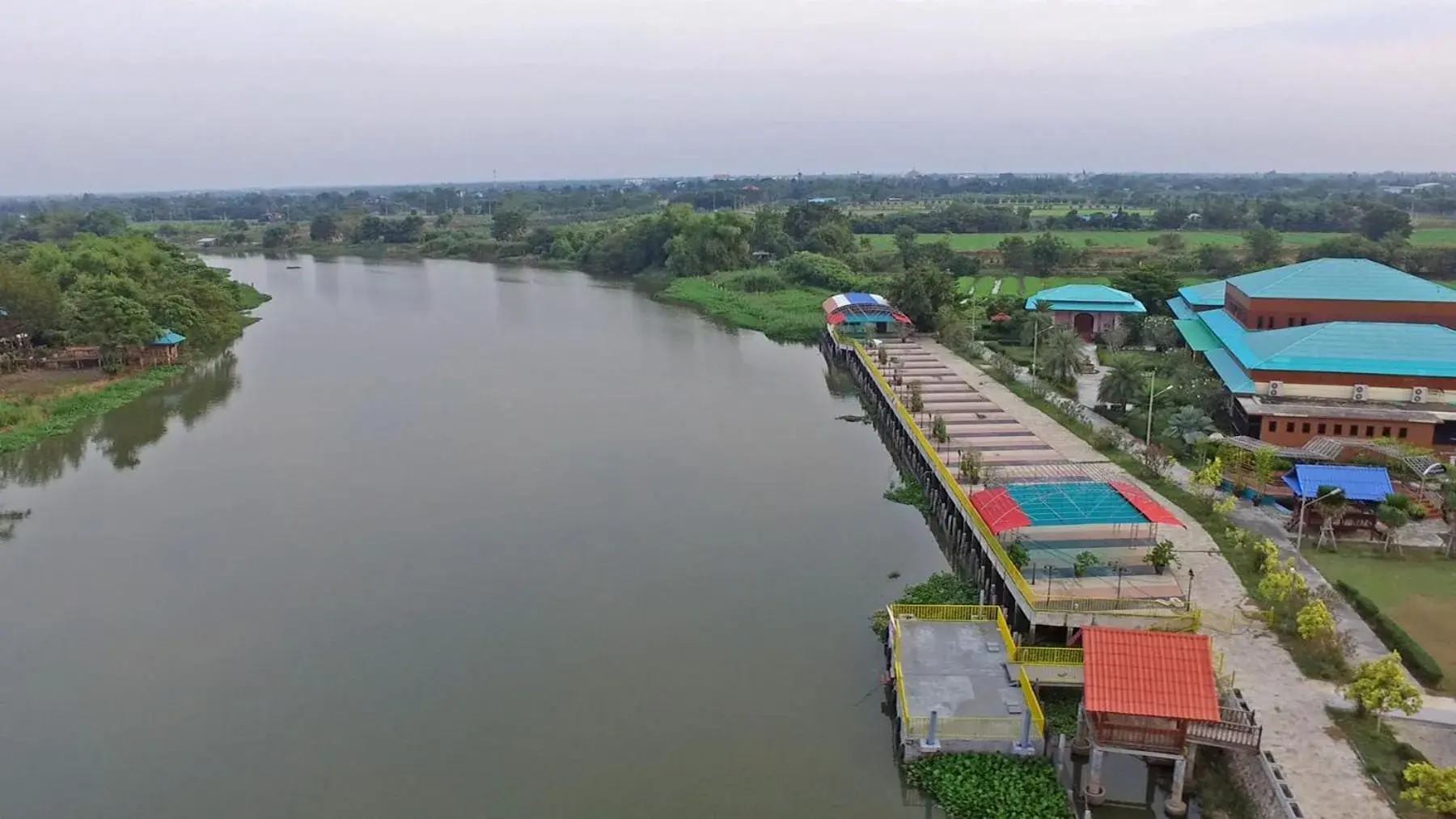 Bird's eye view in Menam Resort Bird's eye view in Menam Resort