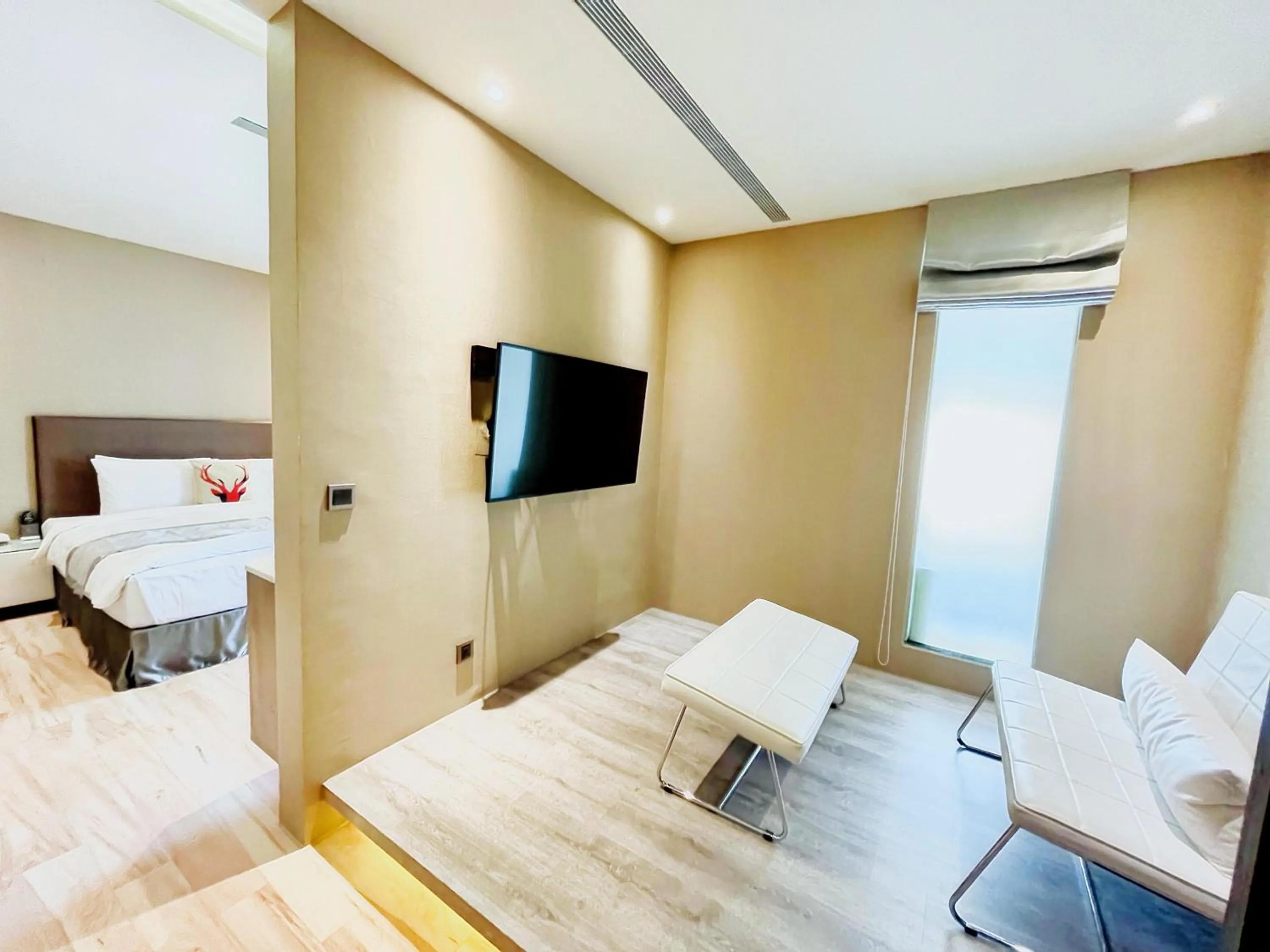 Bed in Vasty Jiaoxi Hotel