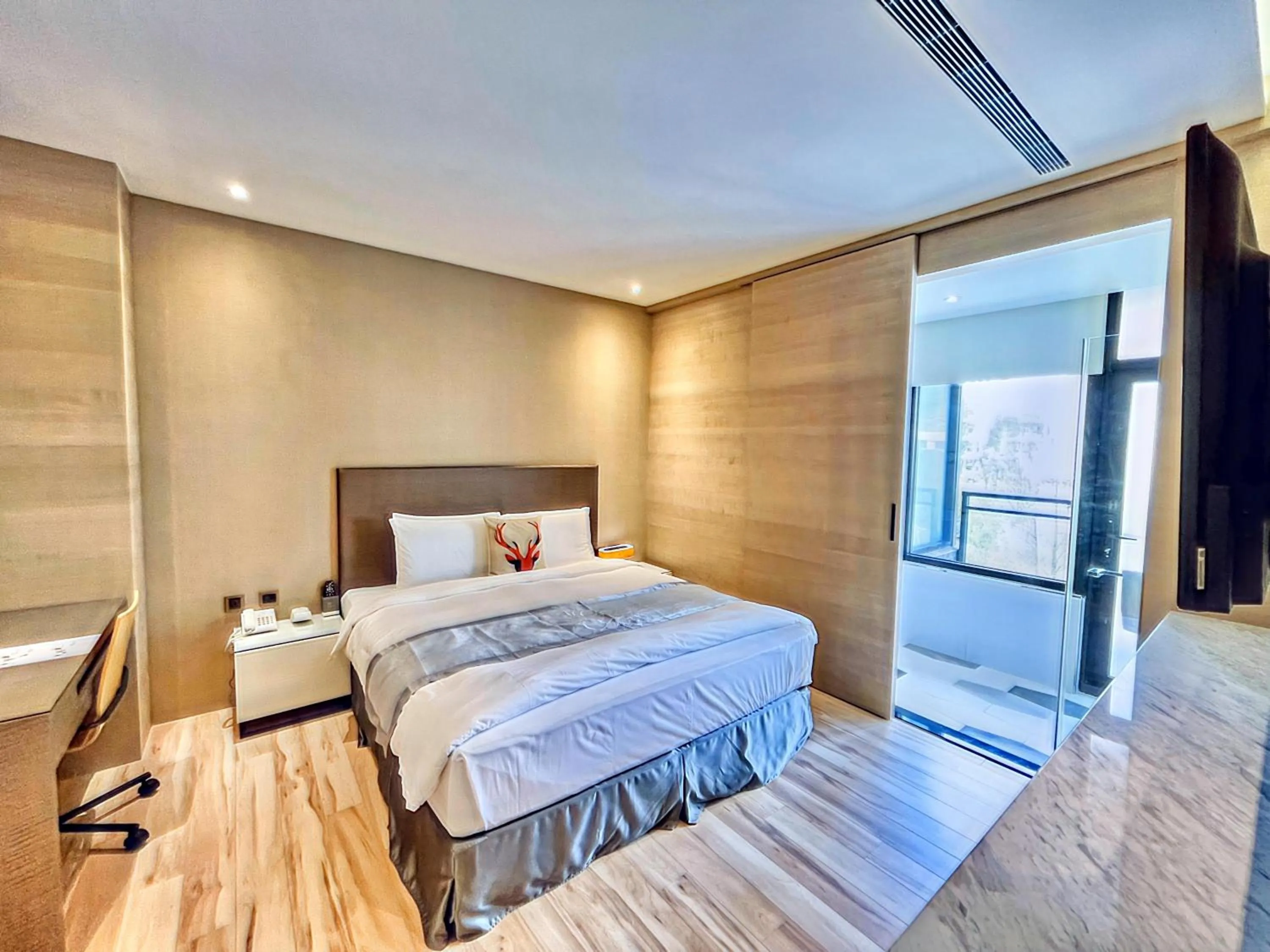 Bed in Vasty Jiaoxi Hotel