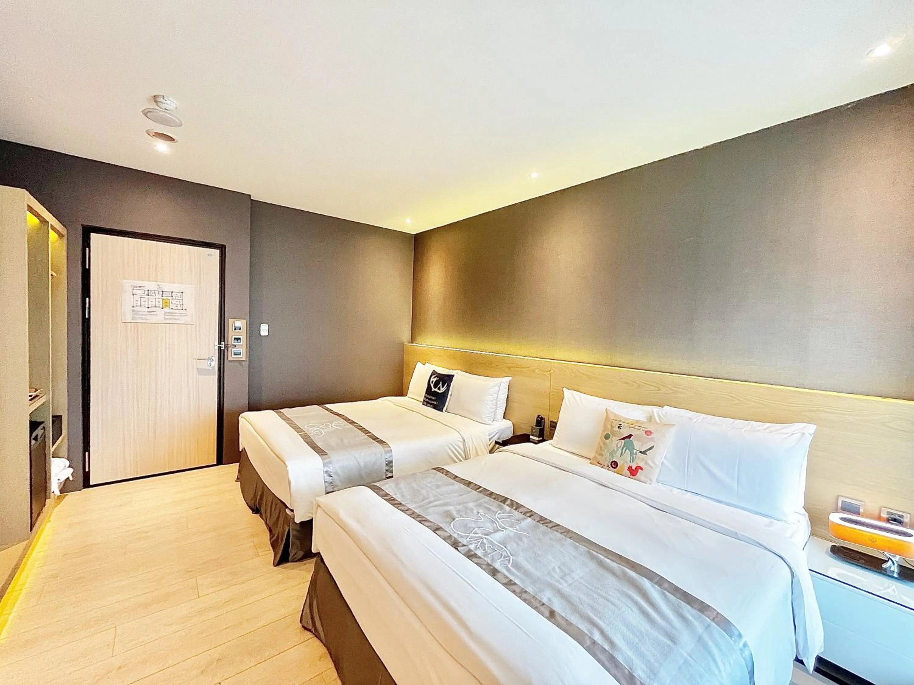 Bed in Vasty Jiaoxi Hotel