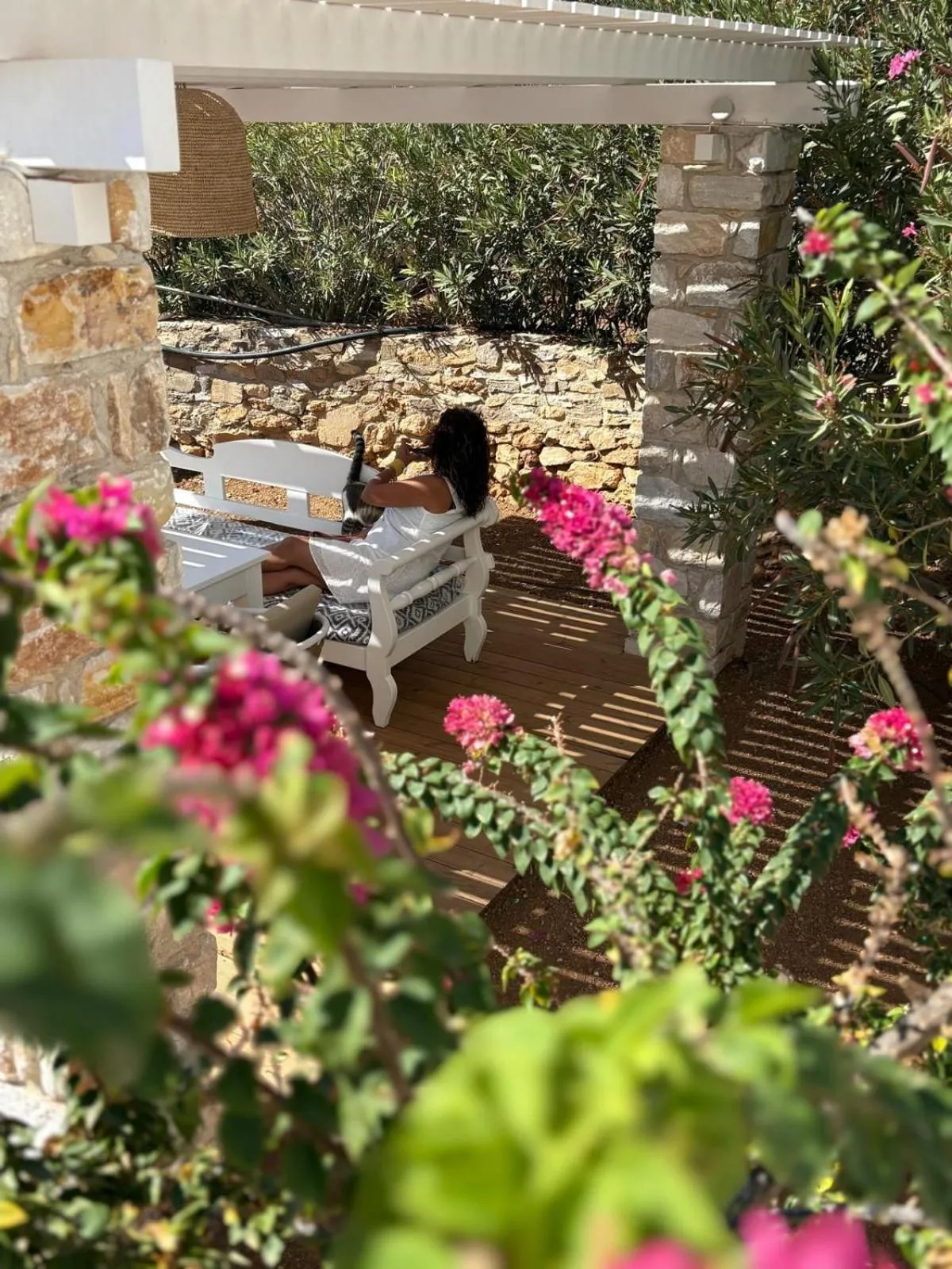 Garden in Anixis Studios Aliki Paros