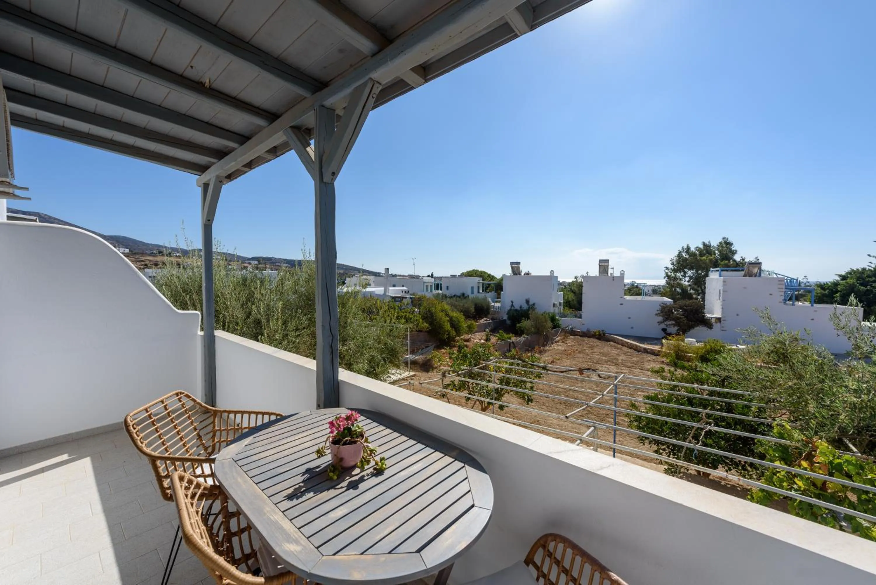 Balcony/Terrace in Anixis Studios Aliki Paros