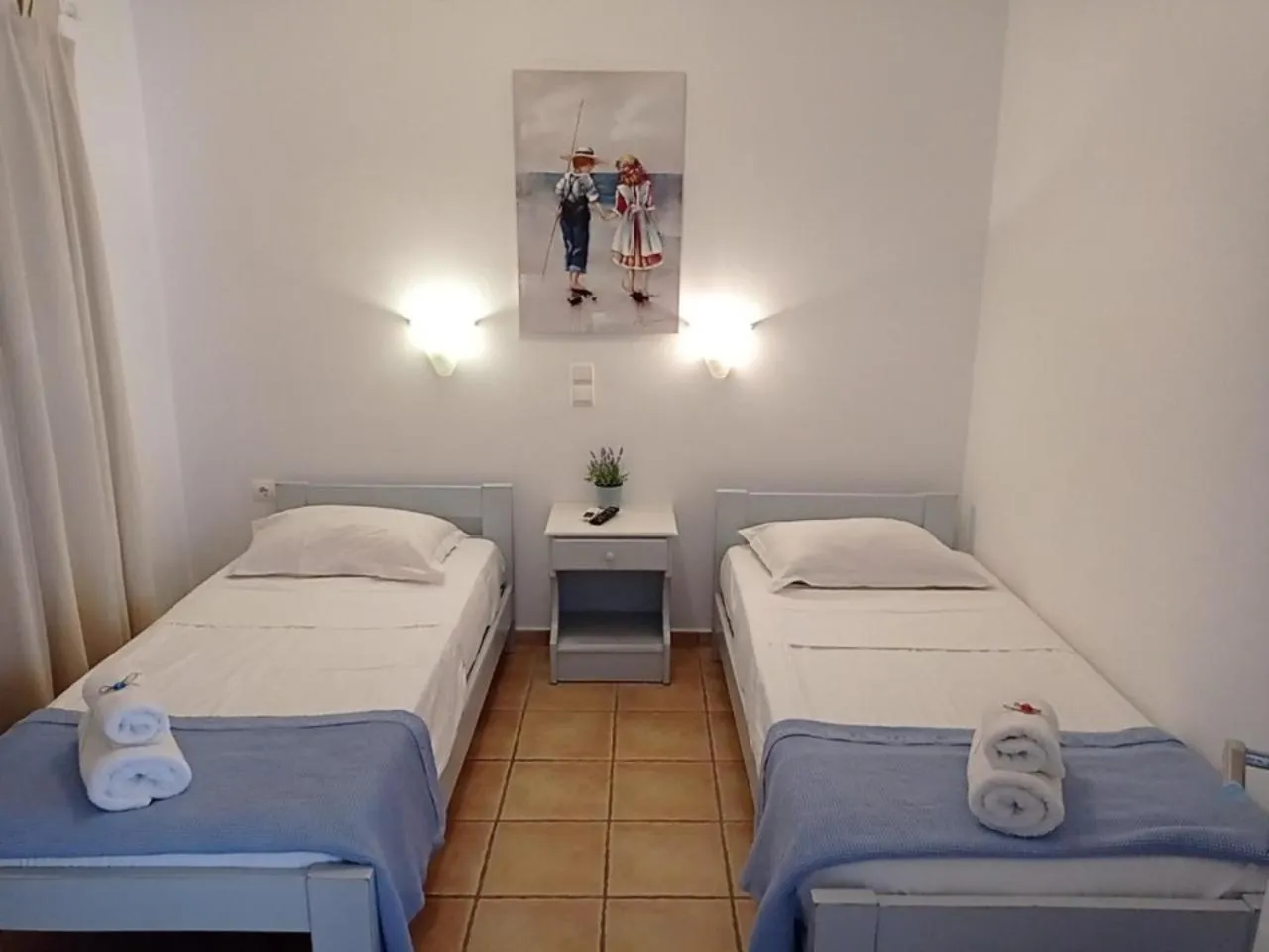 Bedroom, Bed in Anixis Studios Aliki Paros