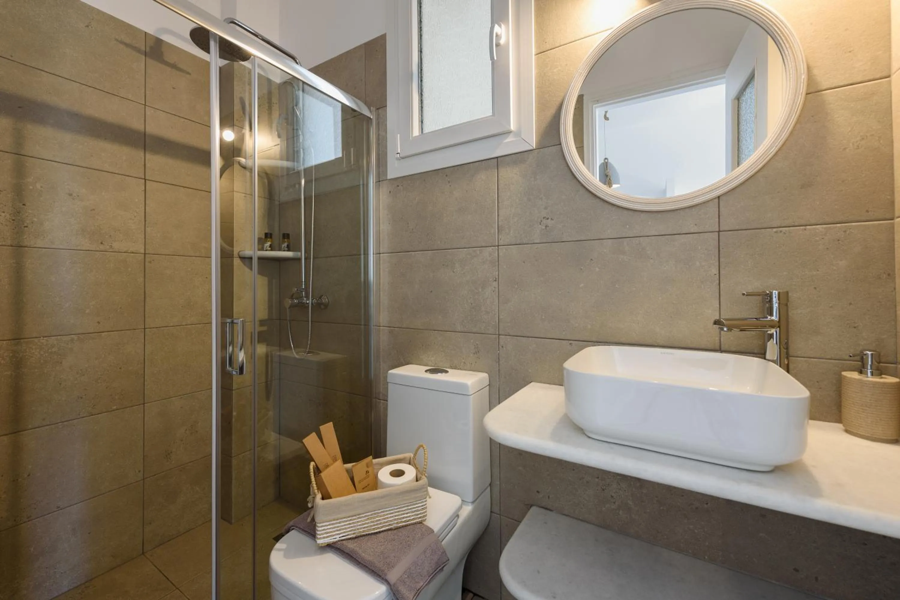 Shower in Anixis Studios Aliki Paros